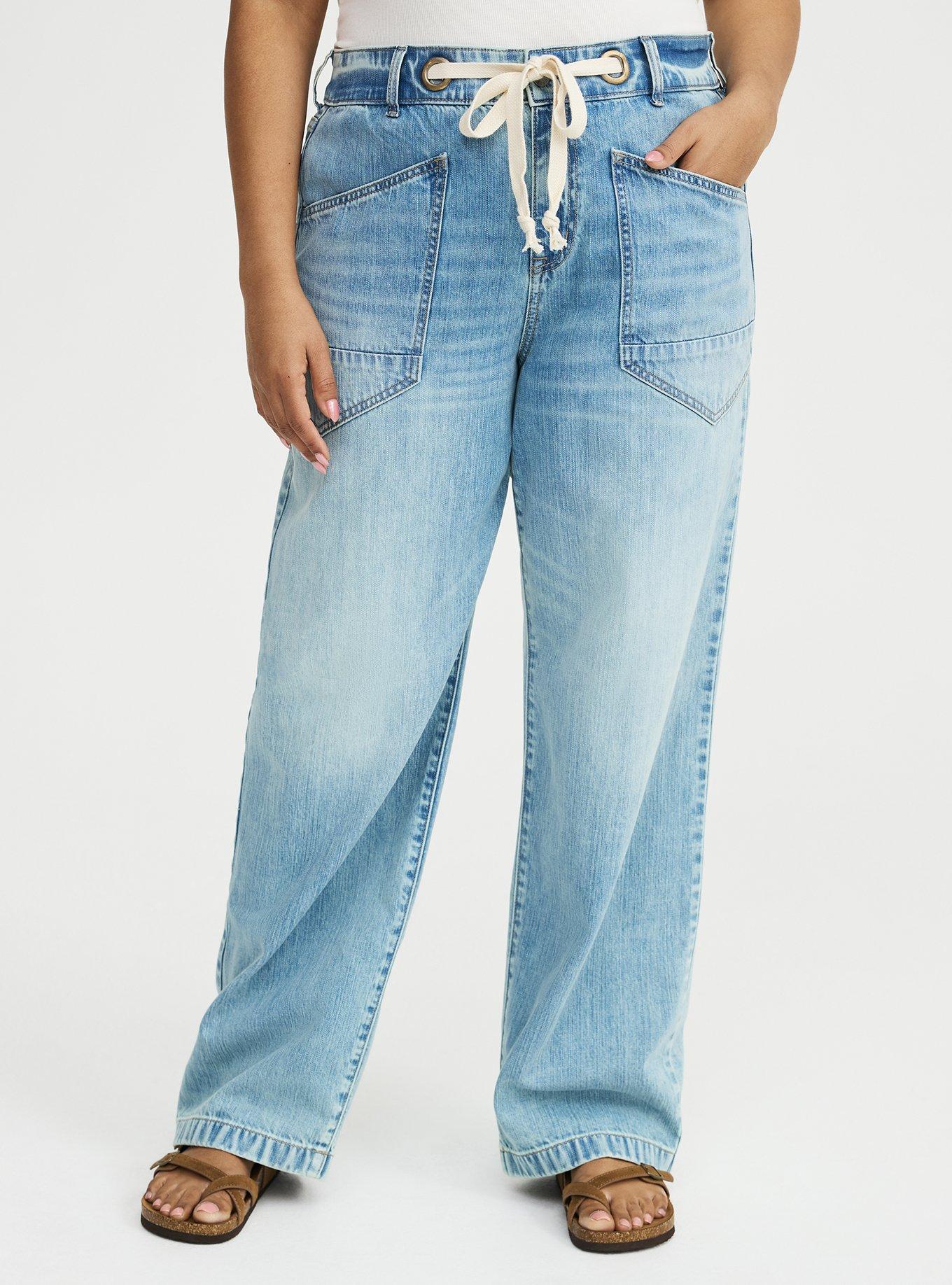 High-Rise Loose Straight Jean, DOWN TO EARTH, alternate