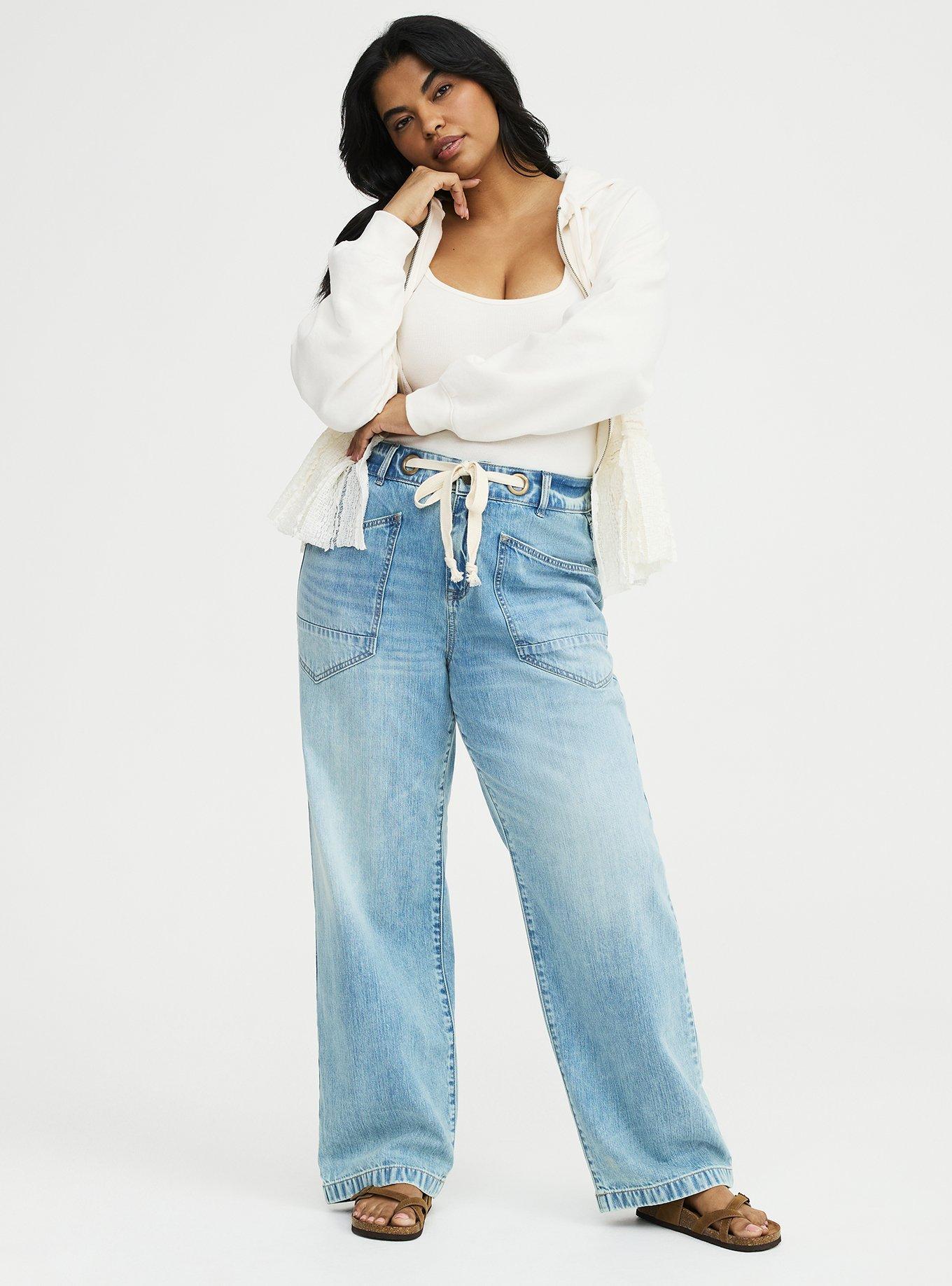 High-Rise Loose Straight Jean, DOWN TO EARTH, alternate