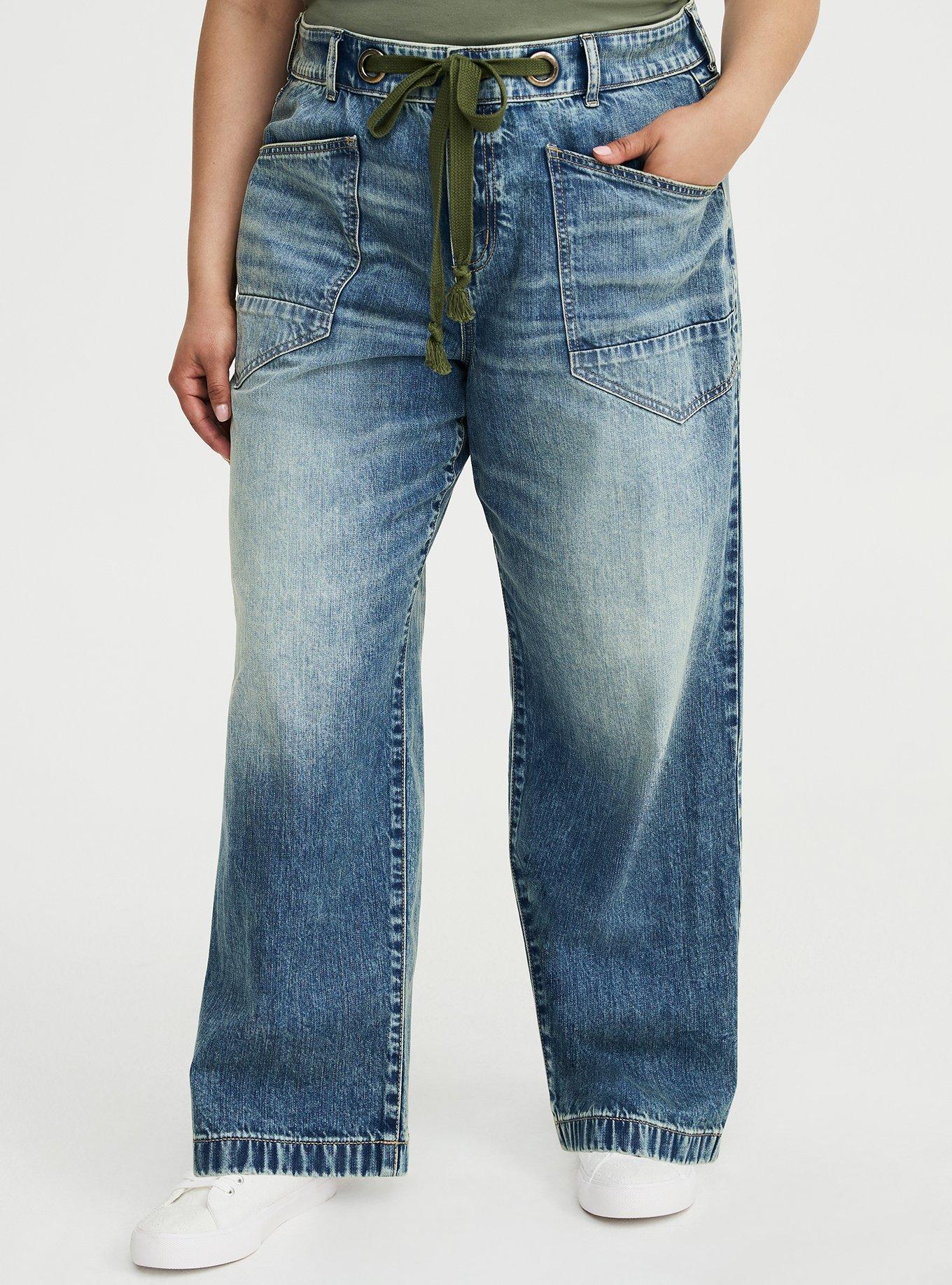 High-Rise Loose Straight Jean, IN THE CLOUDS, alternate