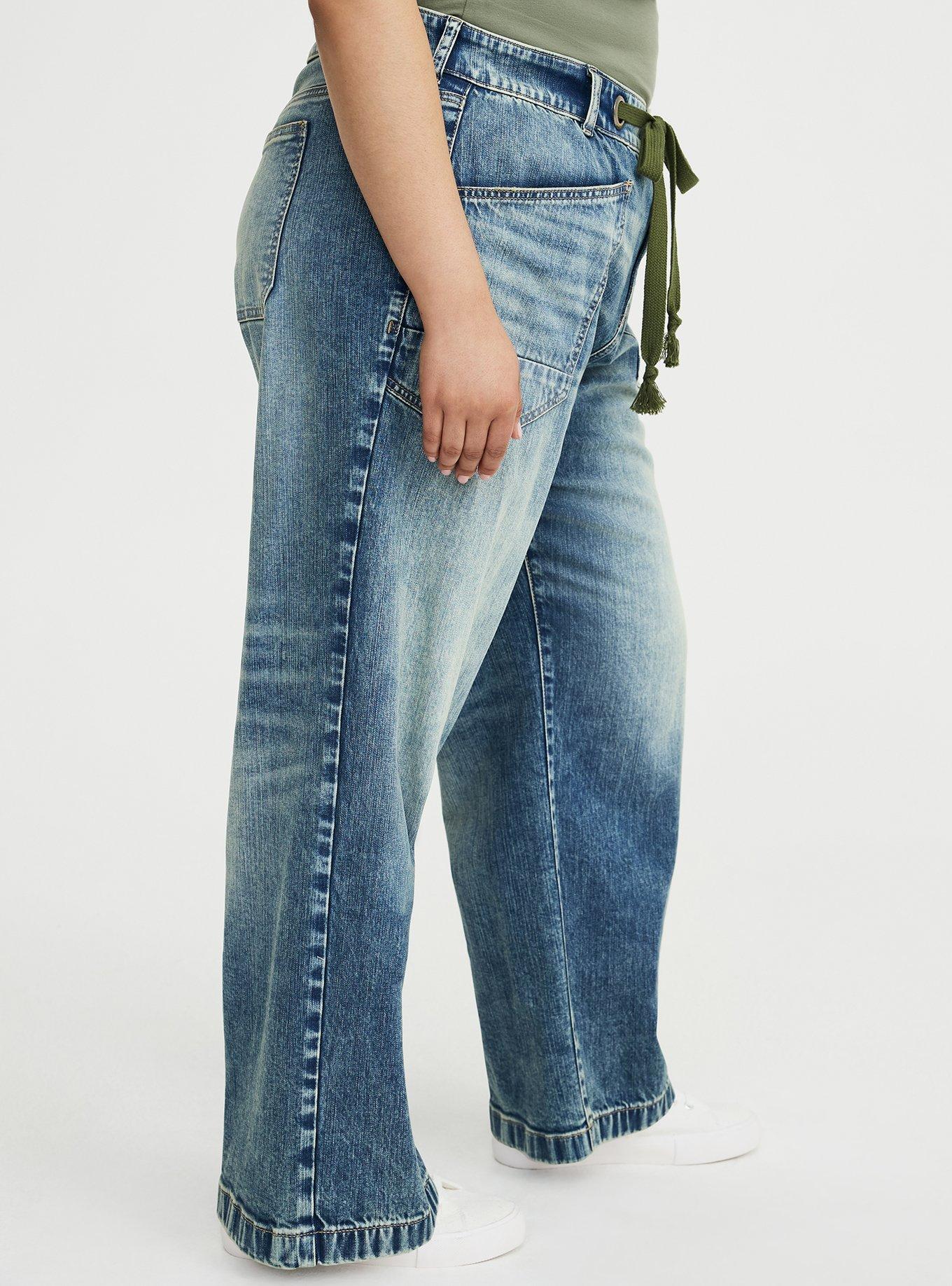 High-Rise Loose Straight Jean, IN THE CLOUDS, alternate
