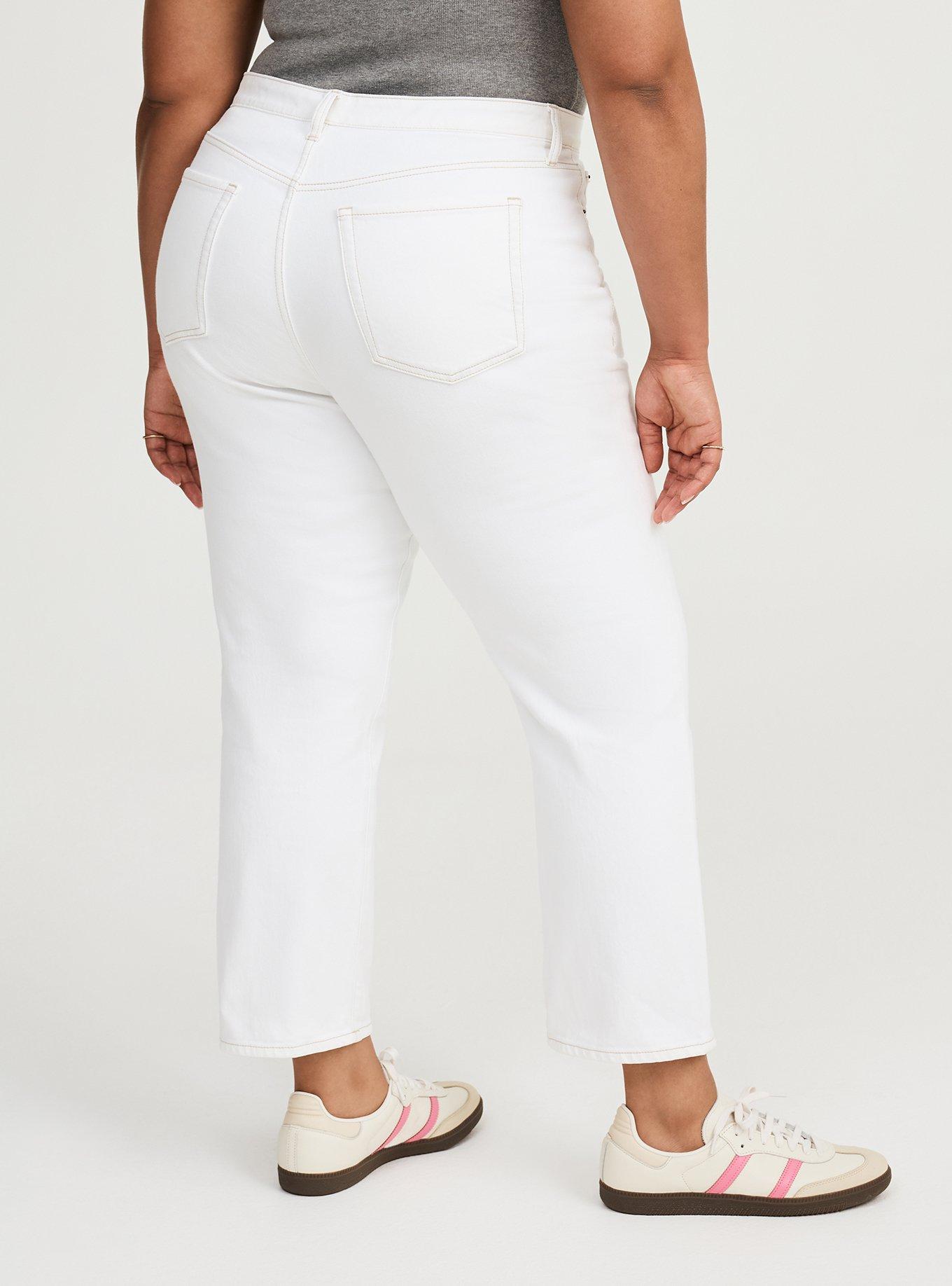Ankle Crop High-Rise Straight Jean