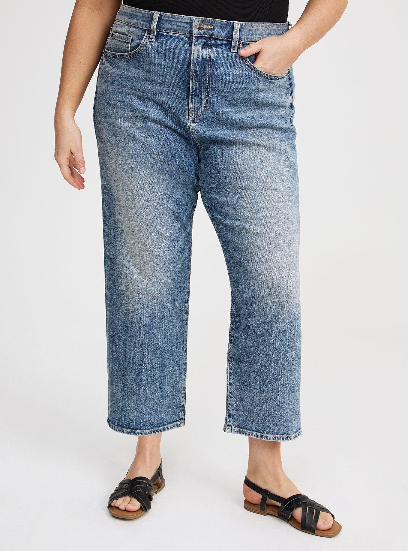 Ankle Crop High-Rise Straight Jean