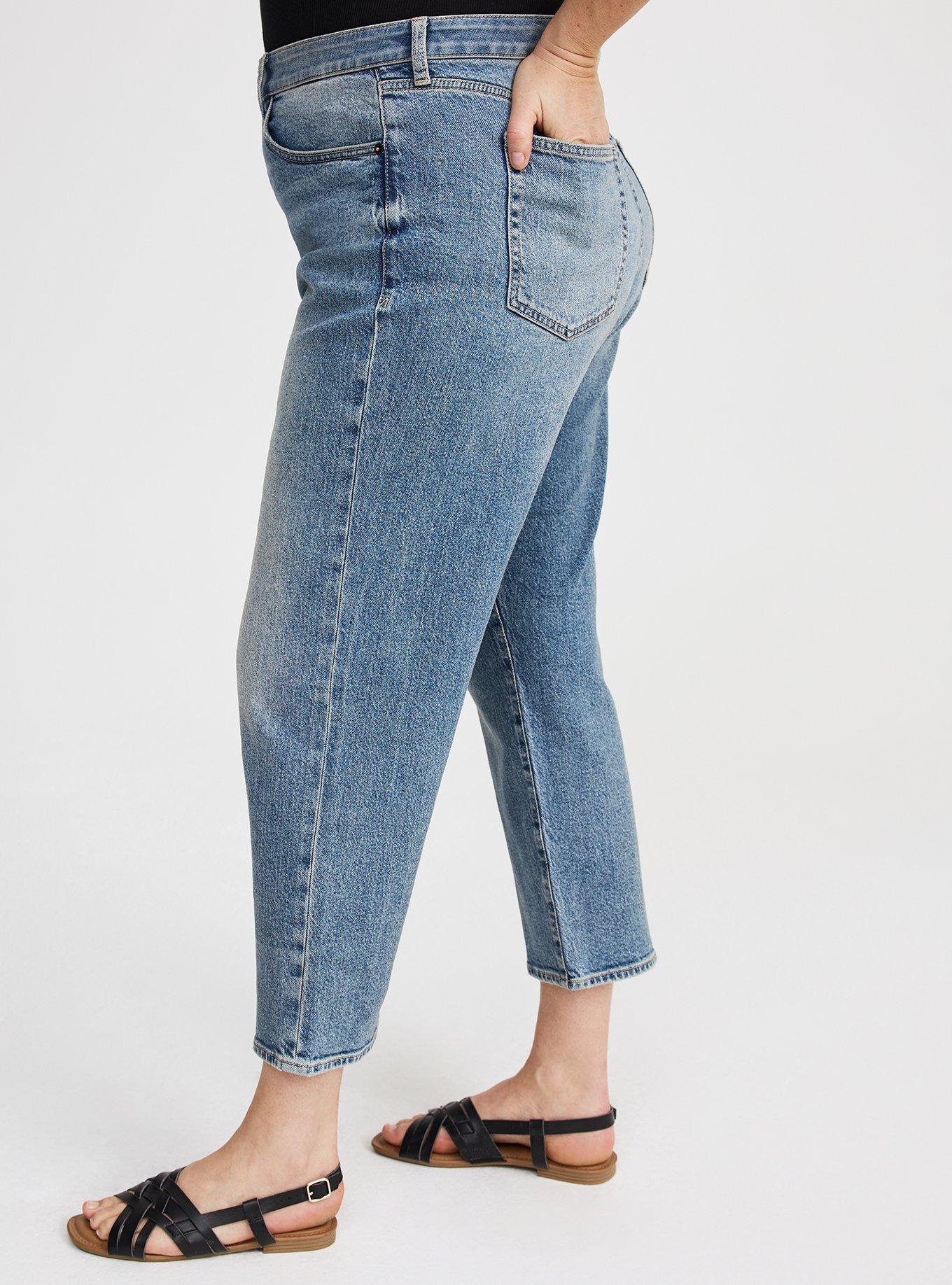 Ankle Crop High-Rise Straight Jean