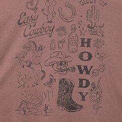 Western Icons Oversized Heritage Jersey Tunic Tee, ROSE TAUPE, swatch
