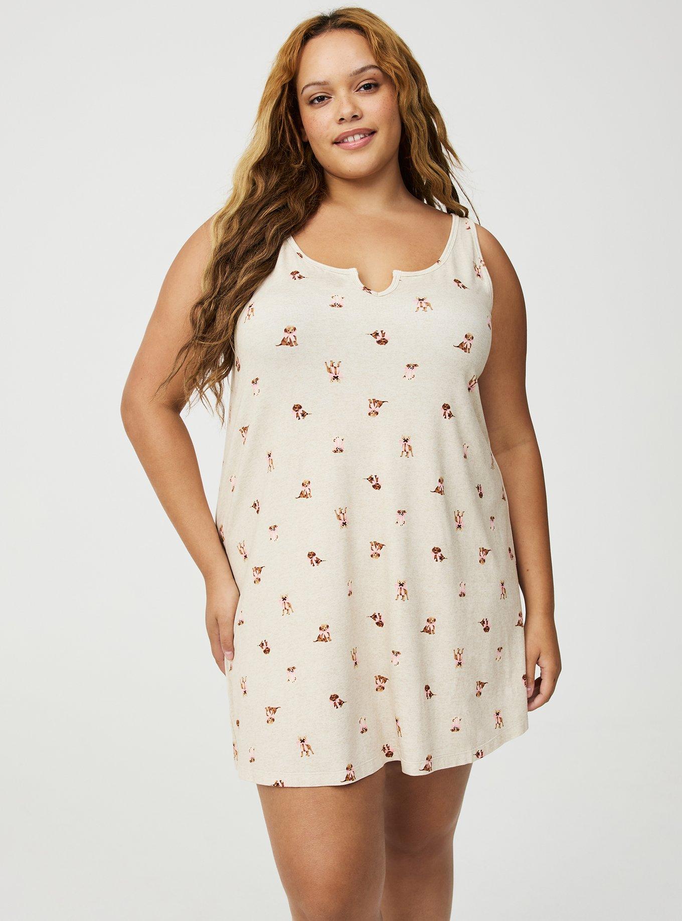 Notch Neck Jersey Sleep Chemise