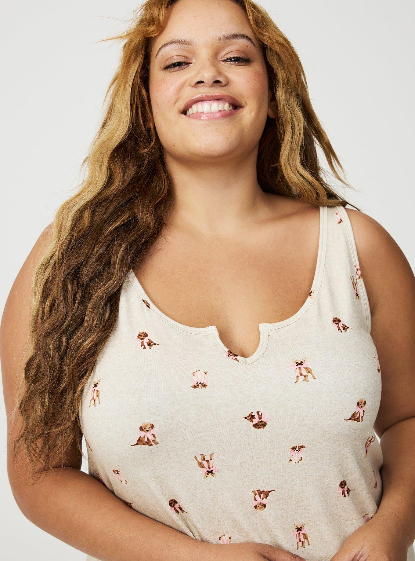 Notch Neck Jersey Sleep Chemise