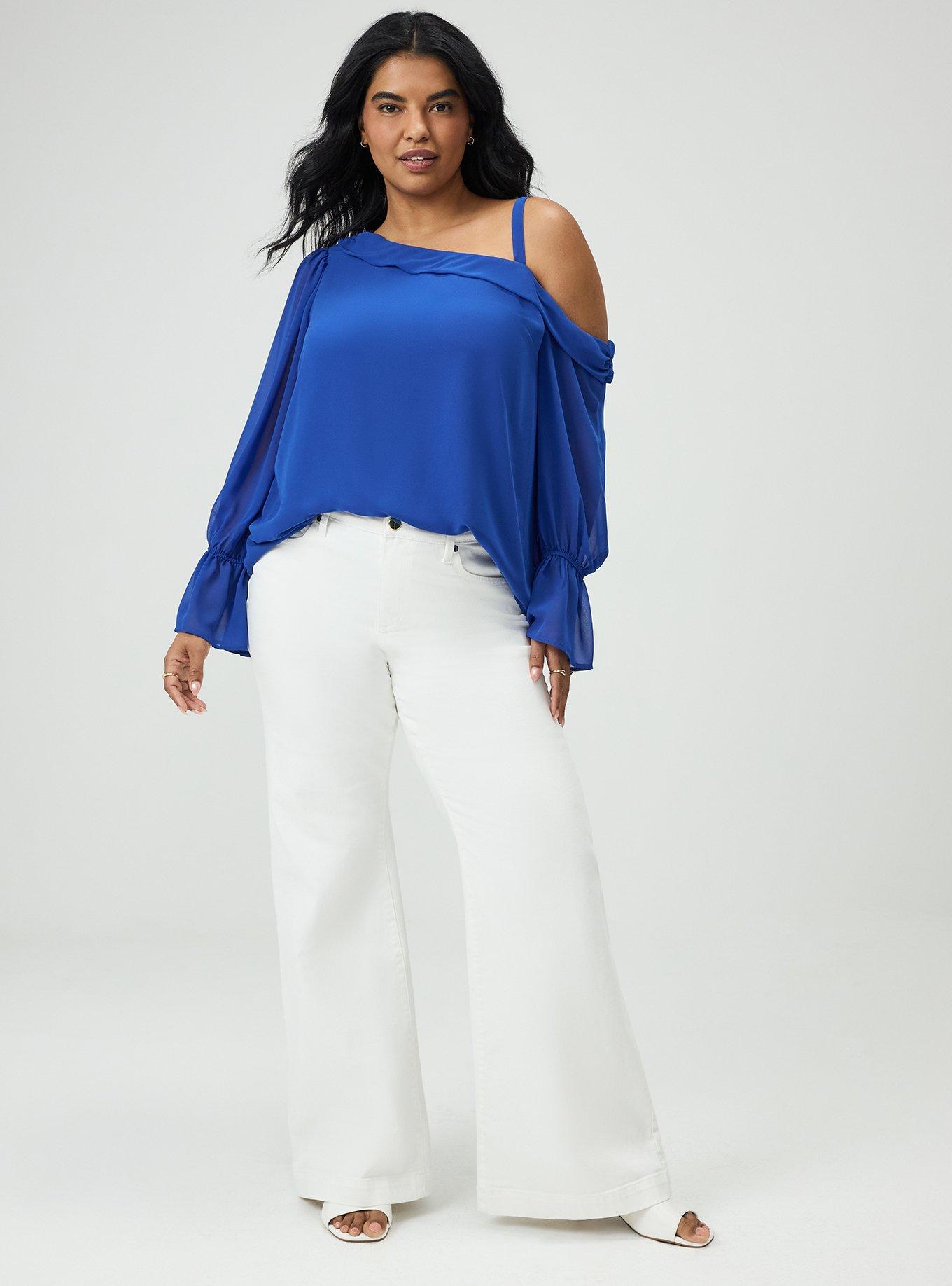 Chiffon Asymmetrical Blouse, SURF THE WEB, alternate
