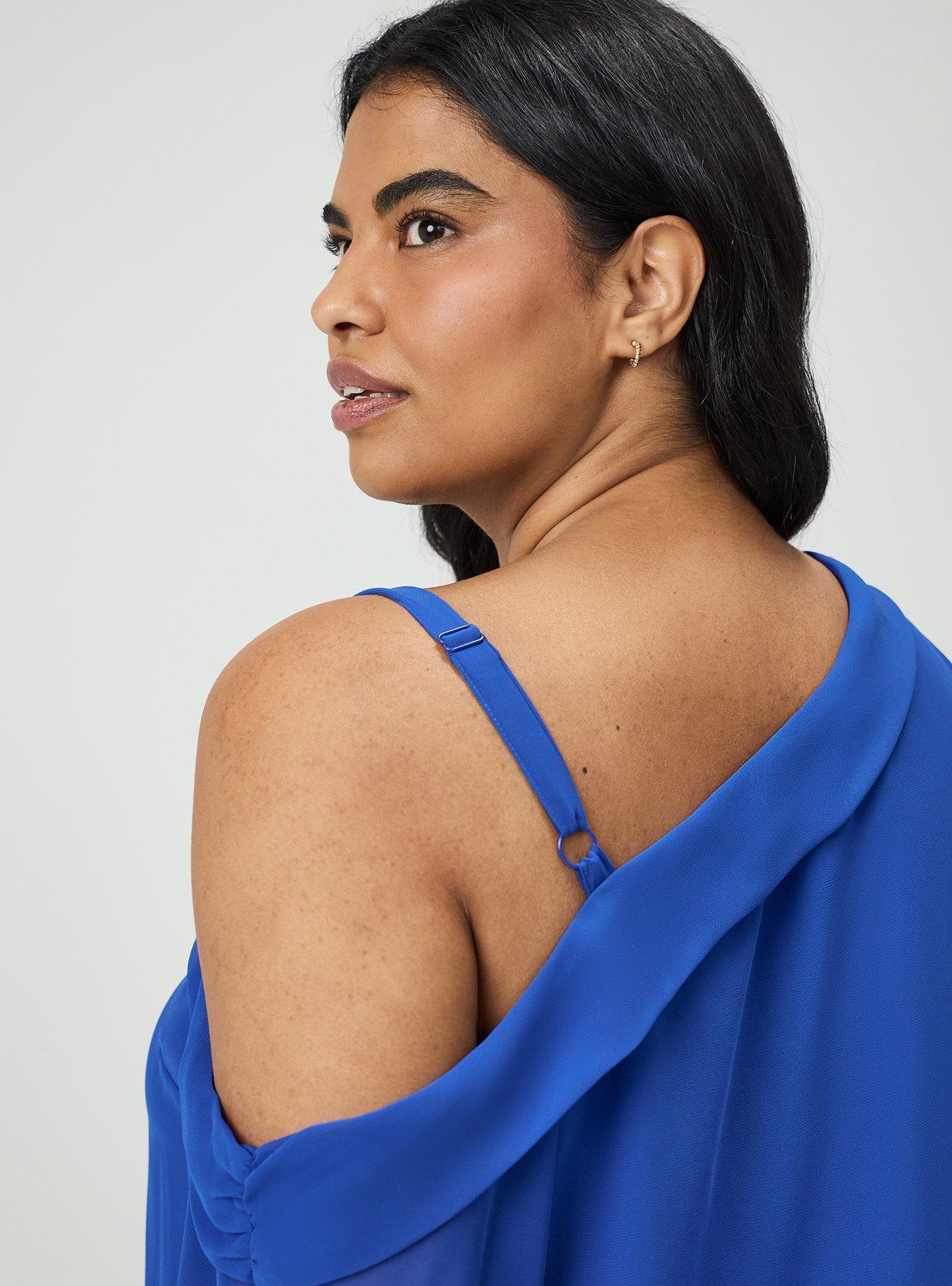 Chiffon Asymmetrical Blouse, SURF THE WEB, alternate