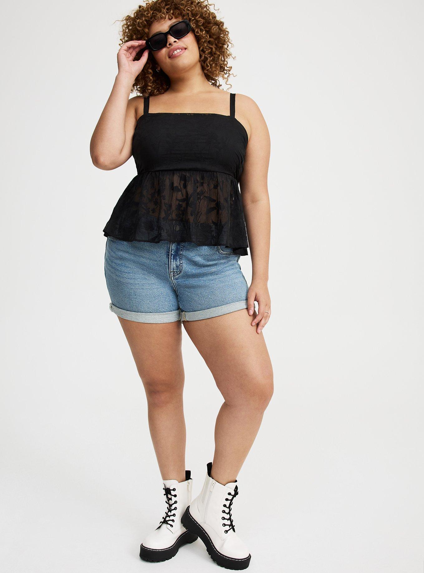 Peplum Burnout Cami