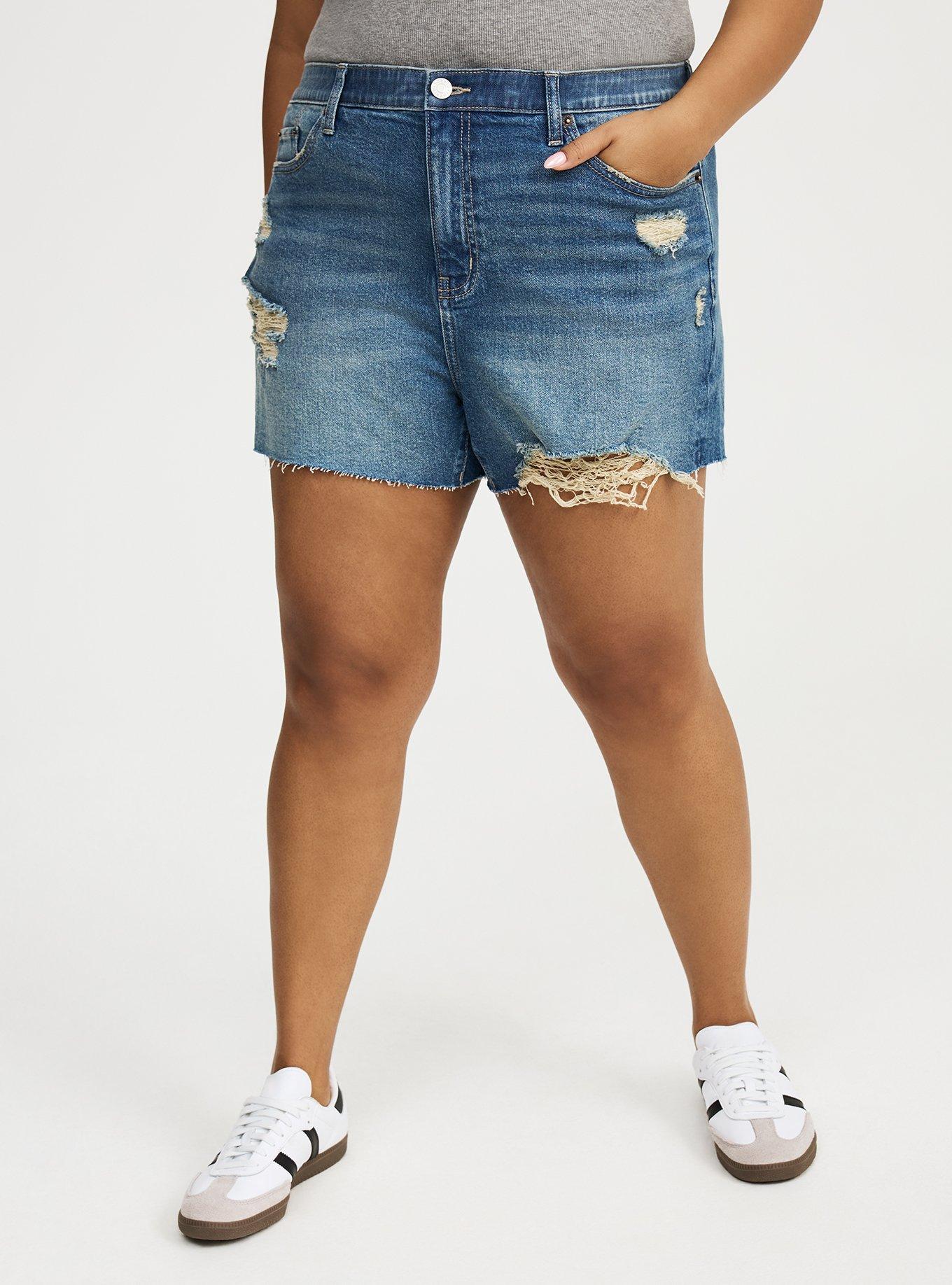 3.5"" Destructed Denim Short