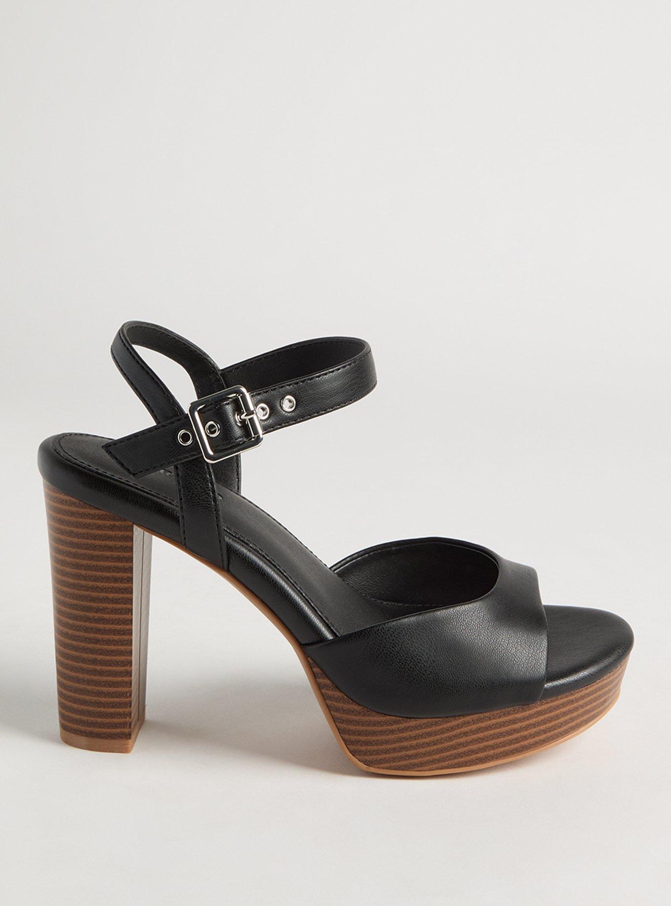 Dual Strap Platform Heel (WW)