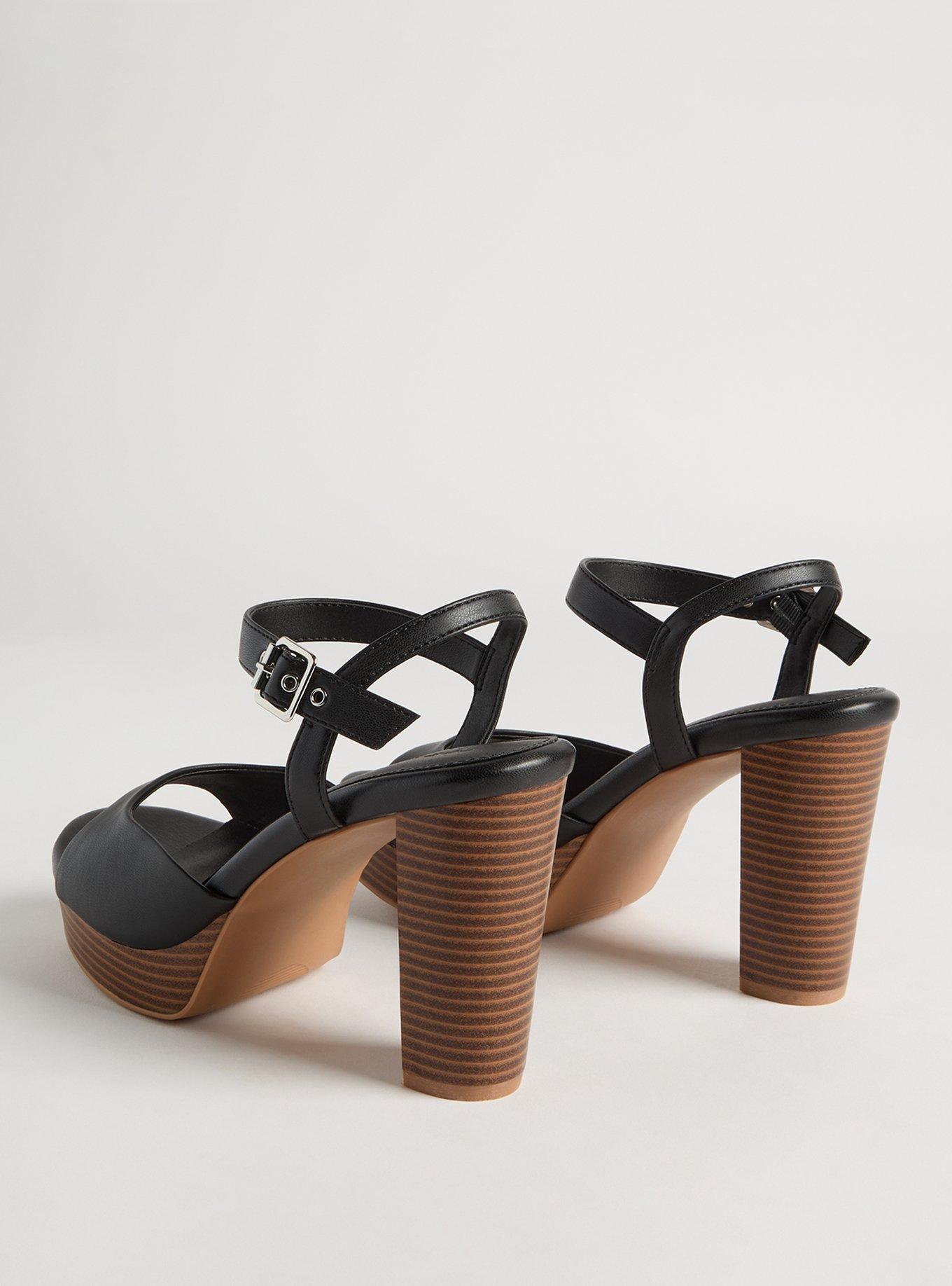 Dual Strap Platform Heel (WW)