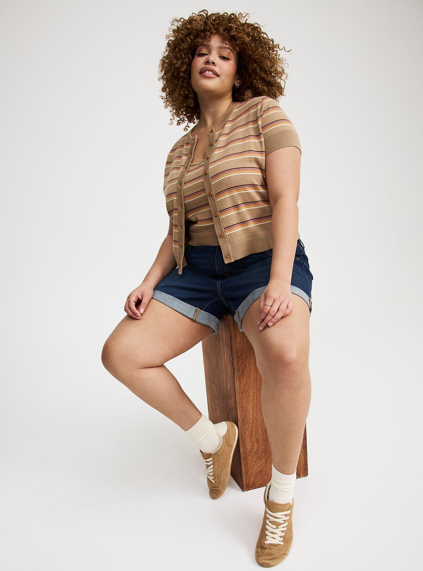 Crewneck Short Sleeve Cardigan