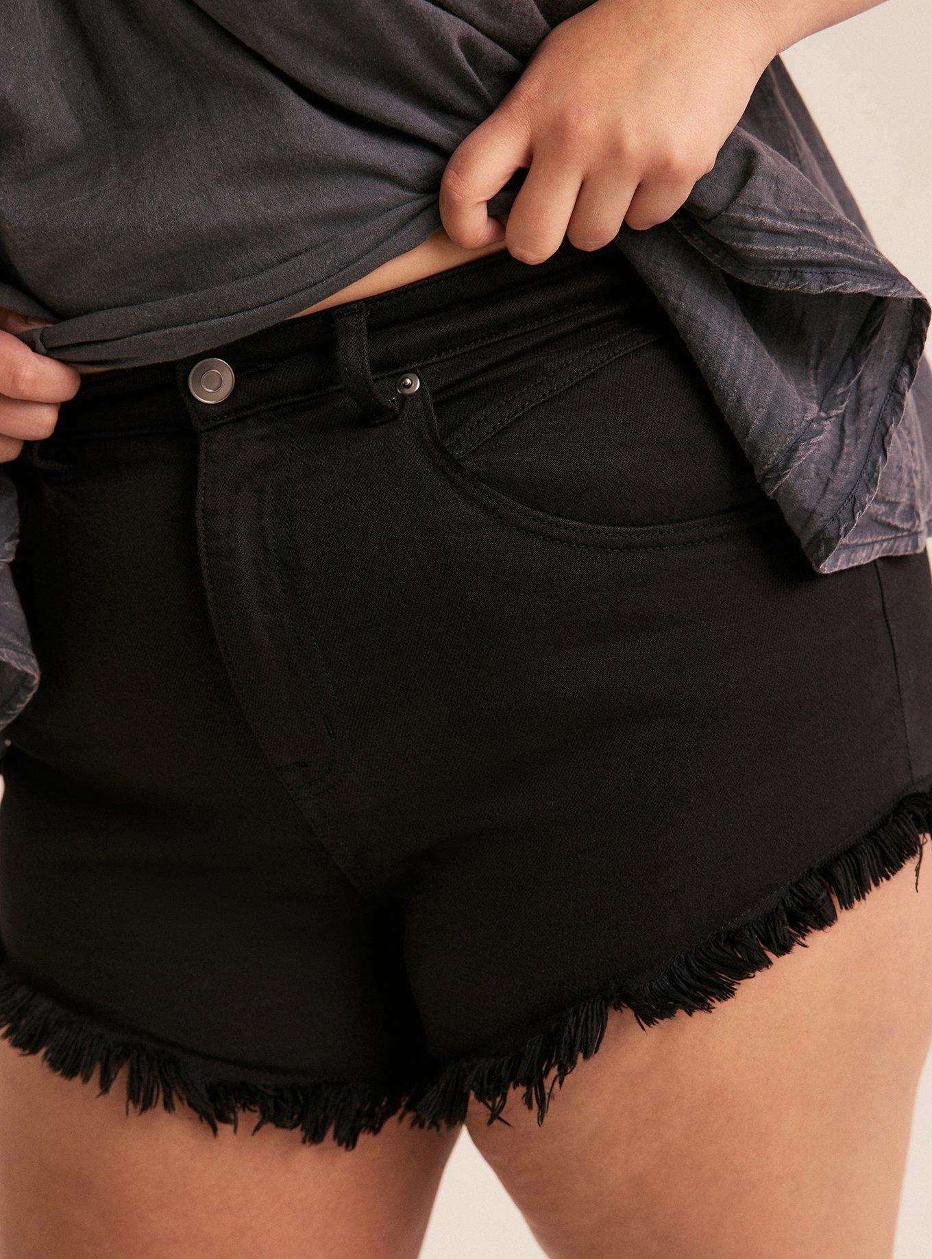 Festi 3'' Ultra High-Rise Cheeky Denim Short, COAL MINE, alternate