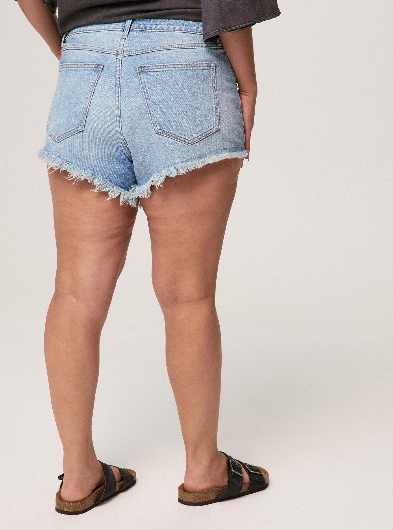 Festi 3'' Ultra High-Rise Cheeky Denim Short, SOUTH SIDE, alternate