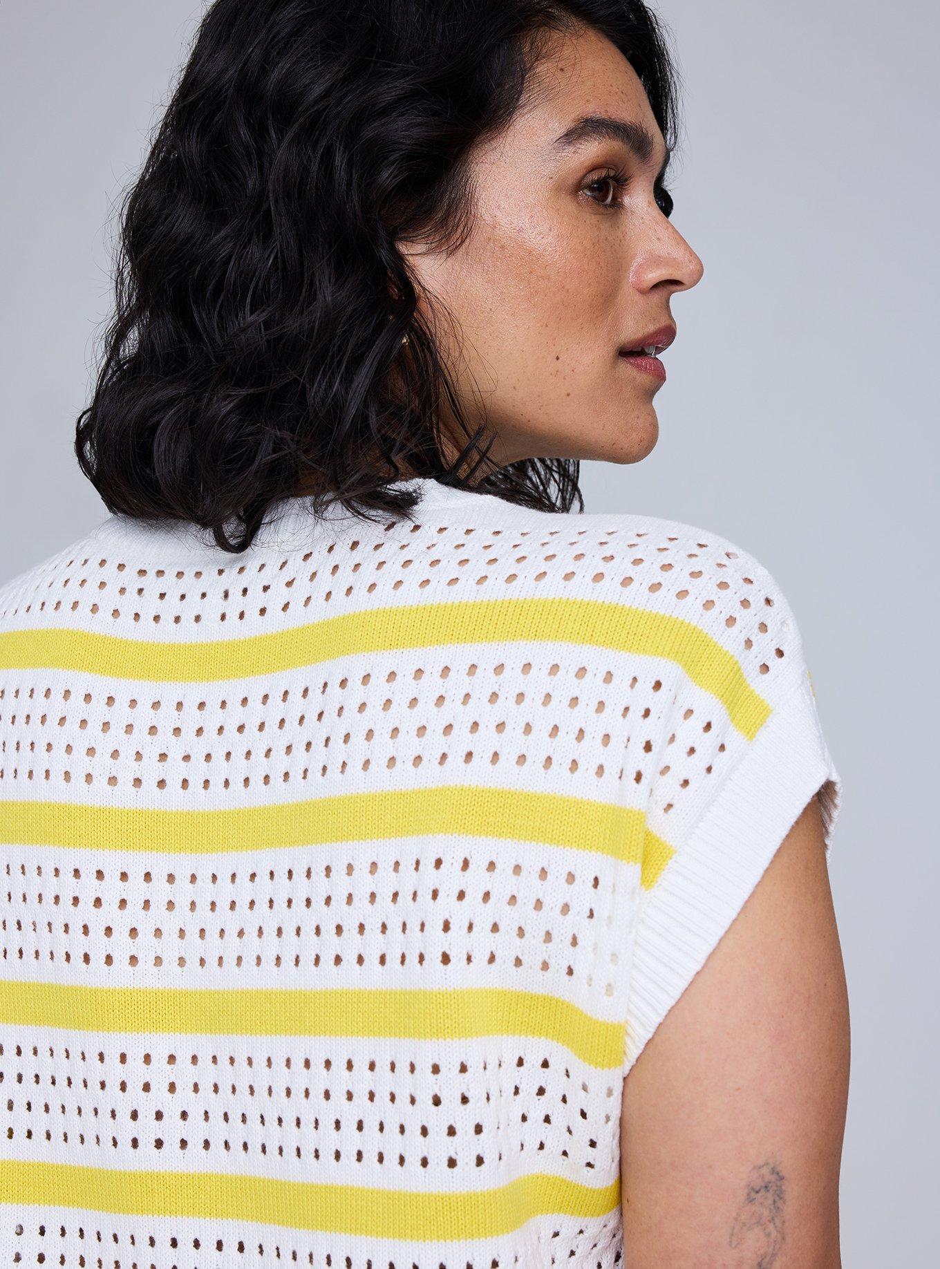 Belle Isle Pointelle Sweater Vest