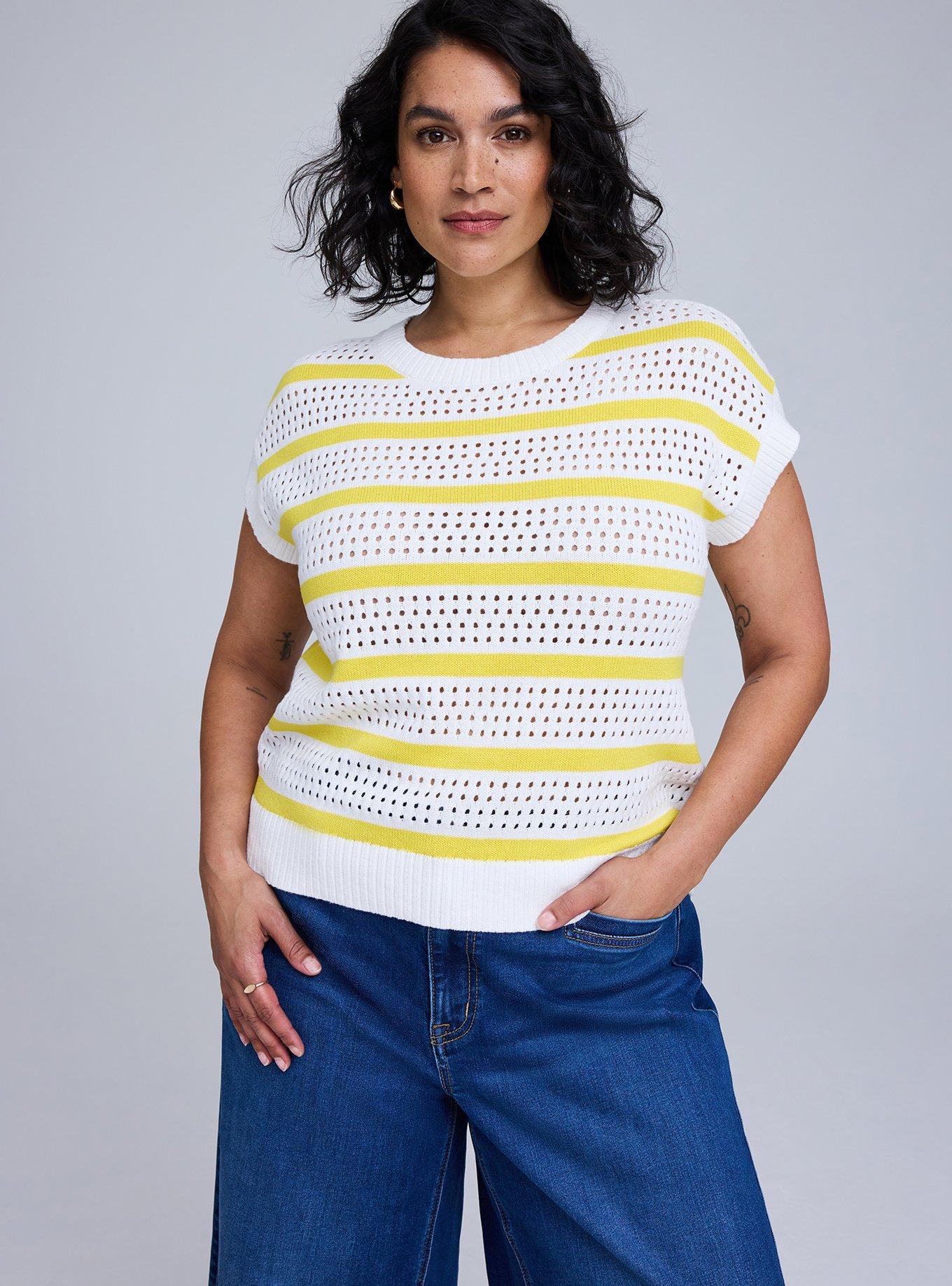 Belle Isle Pointelle Sweater Vest