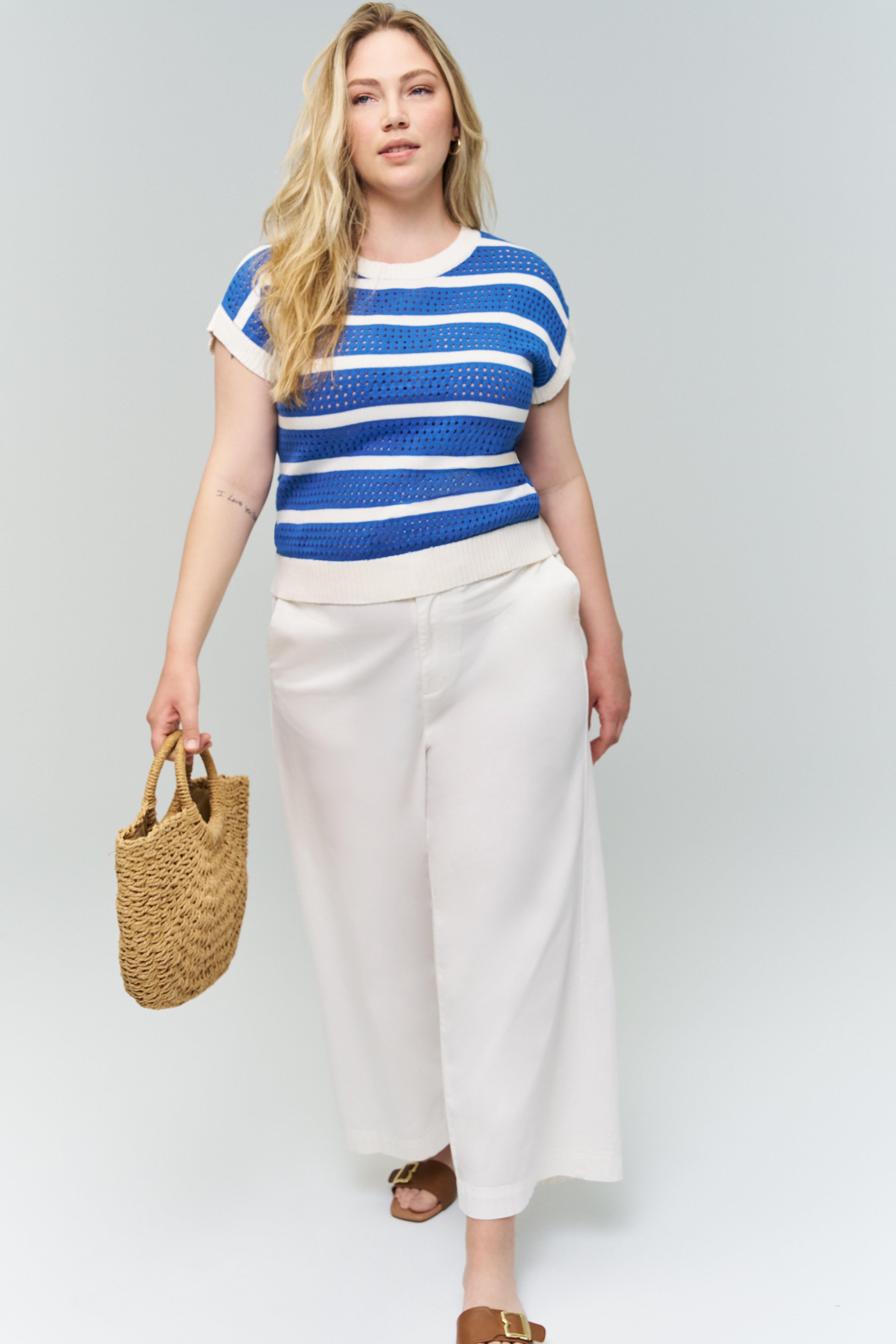 Belle Isle Pointelle Sweater Vest