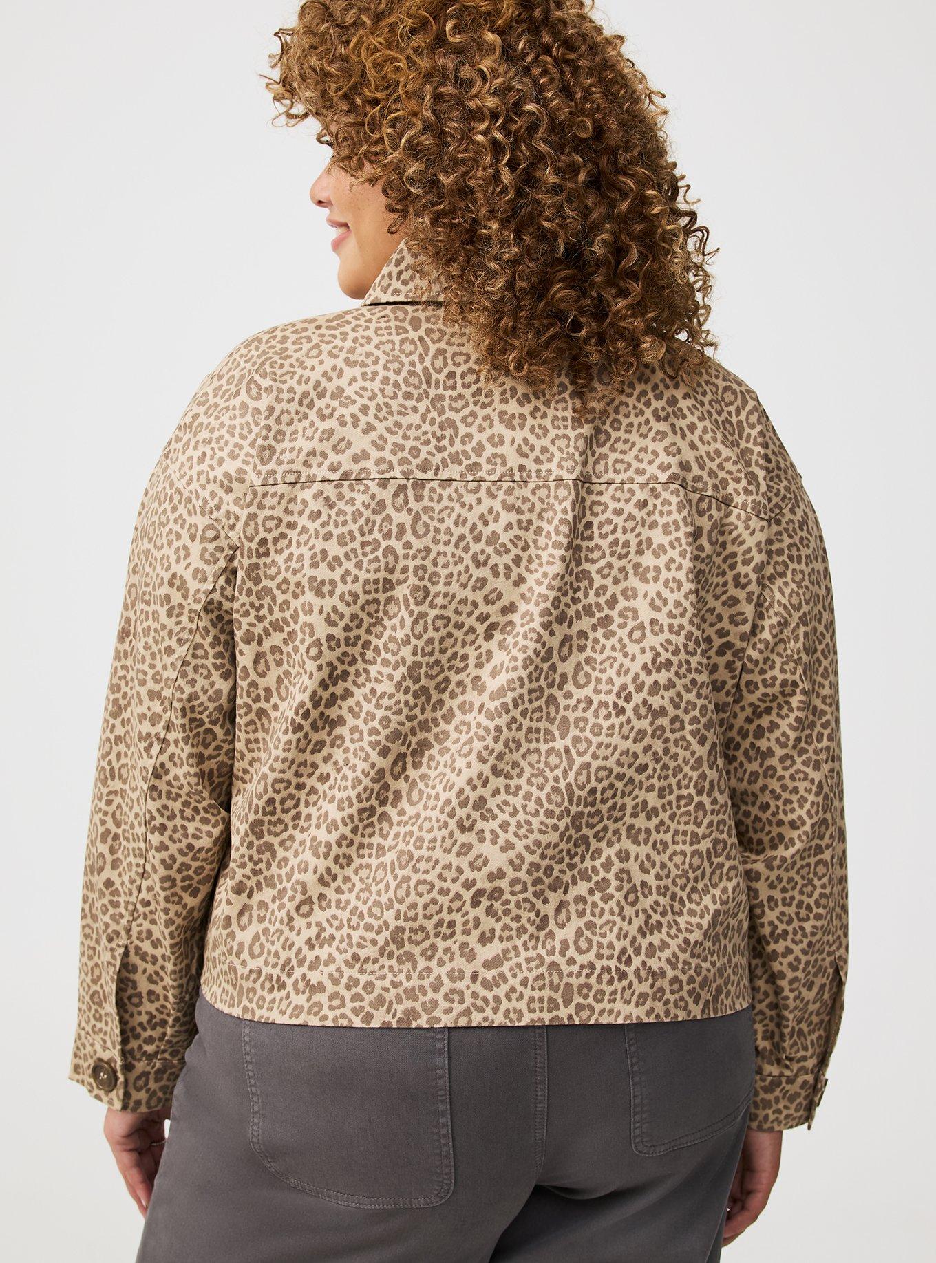 Cropped Twill Jacket