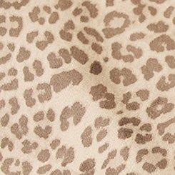 Plus Size Stretch Twill Jacket, WATERMARK LEOPARD GINGER ROOT, swatch