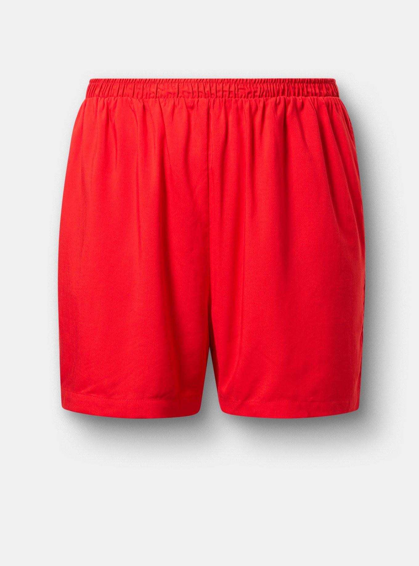 Pull-On Washable Challis Short, ADRENALINE RUSH, flat