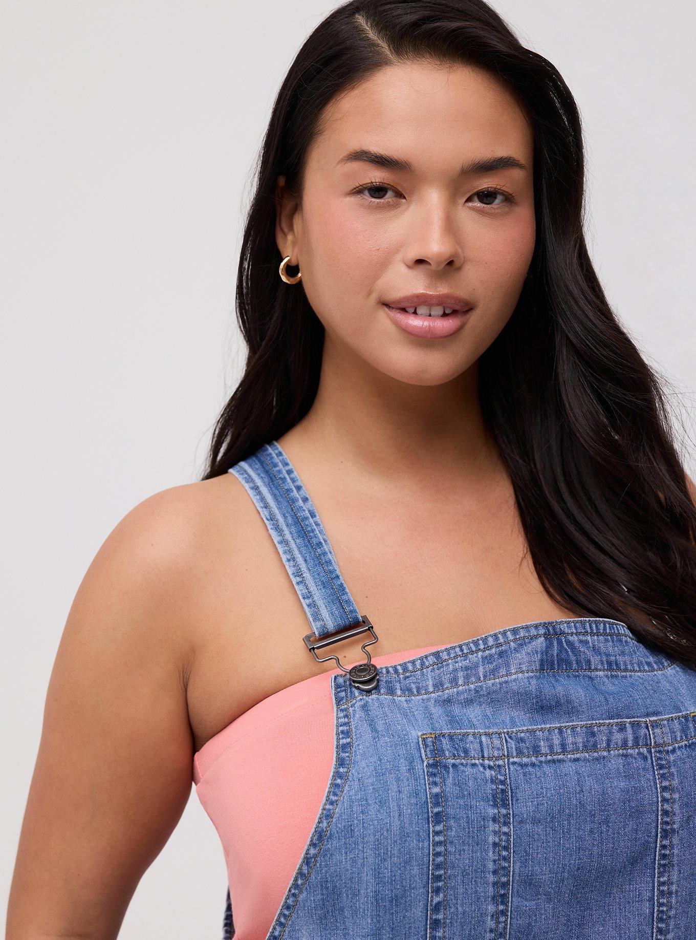 Lightweight Denim Shortall, MEDIUM WASH, alternate