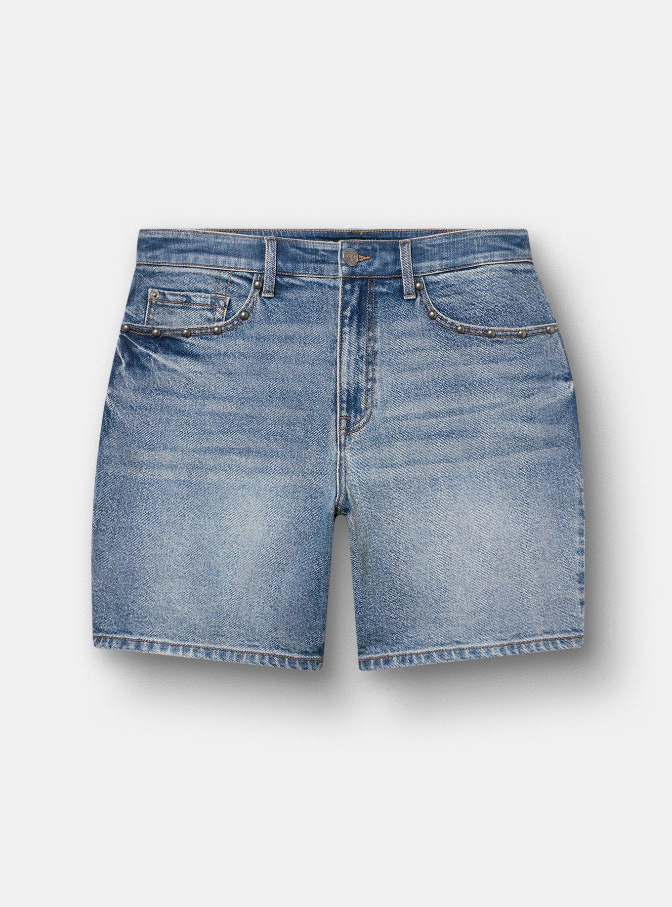 7'' High-Rise Dad Denim Short, AMERICANO, hi-res