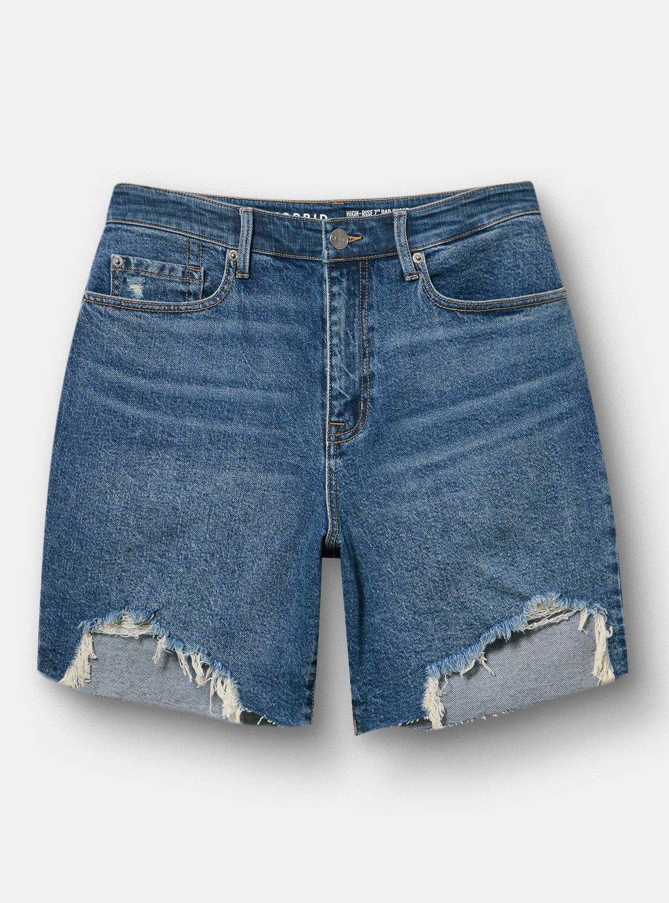 7'' High-Rise Dad Denim Short, QUEENS PARK, hi-res
