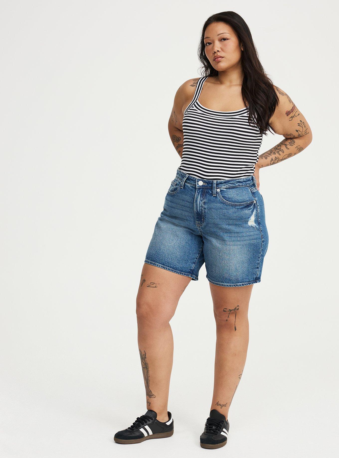 7'' High-Rise Dad Denim Short, NEW YORK SOUR, alternate