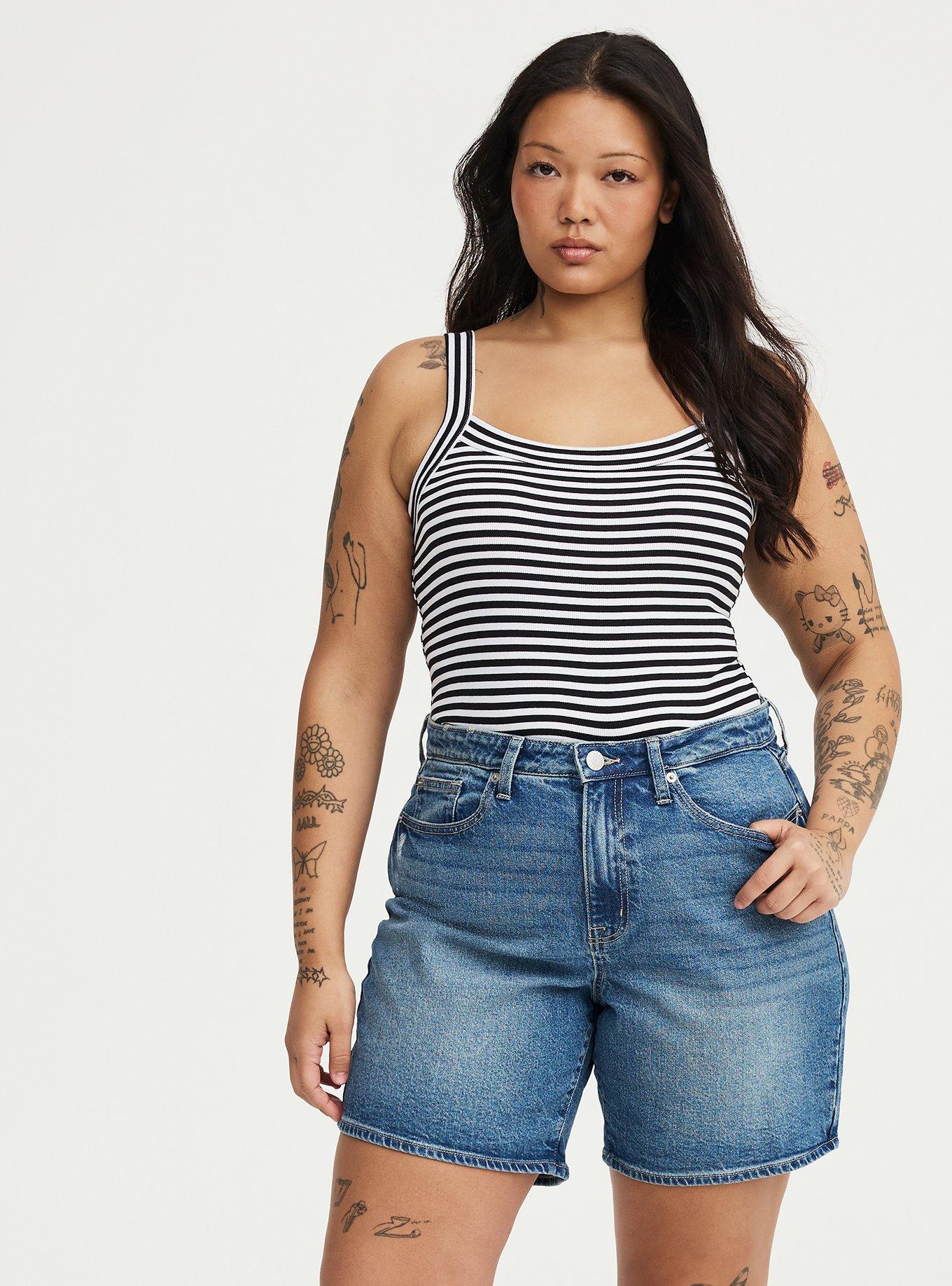 7'' High-Rise Dad Denim Short, NEW YORK SOUR, hi-res