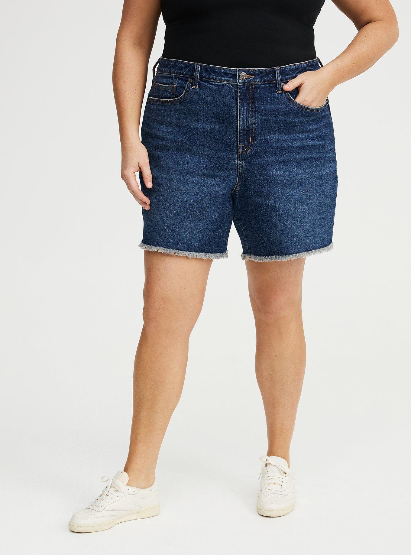 7'' High-Rise Dad Denim Short, BLUE HAWAII, alternate