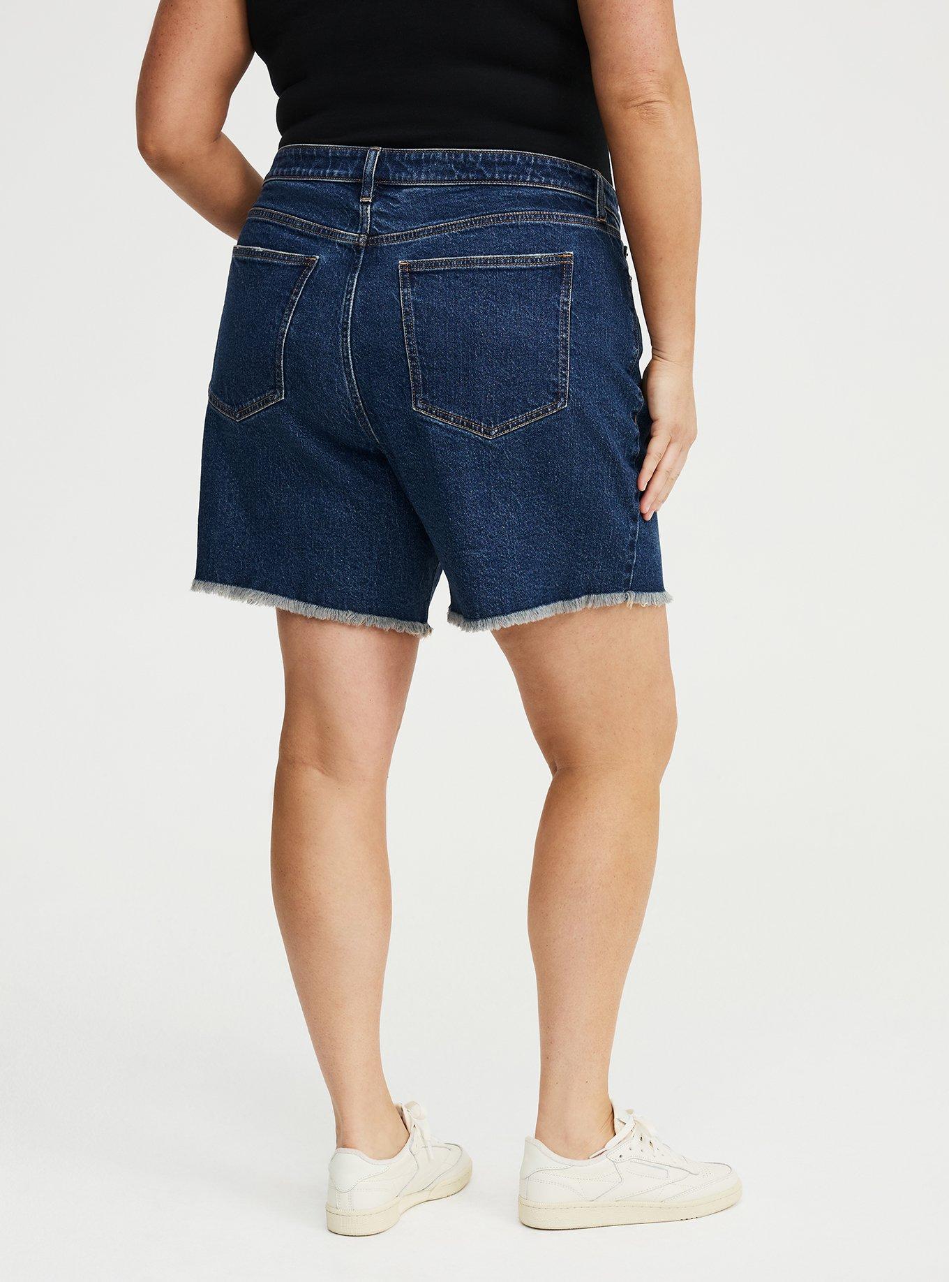 7'' High-Rise Dad Denim Short, BLUE HAWAII, alternate