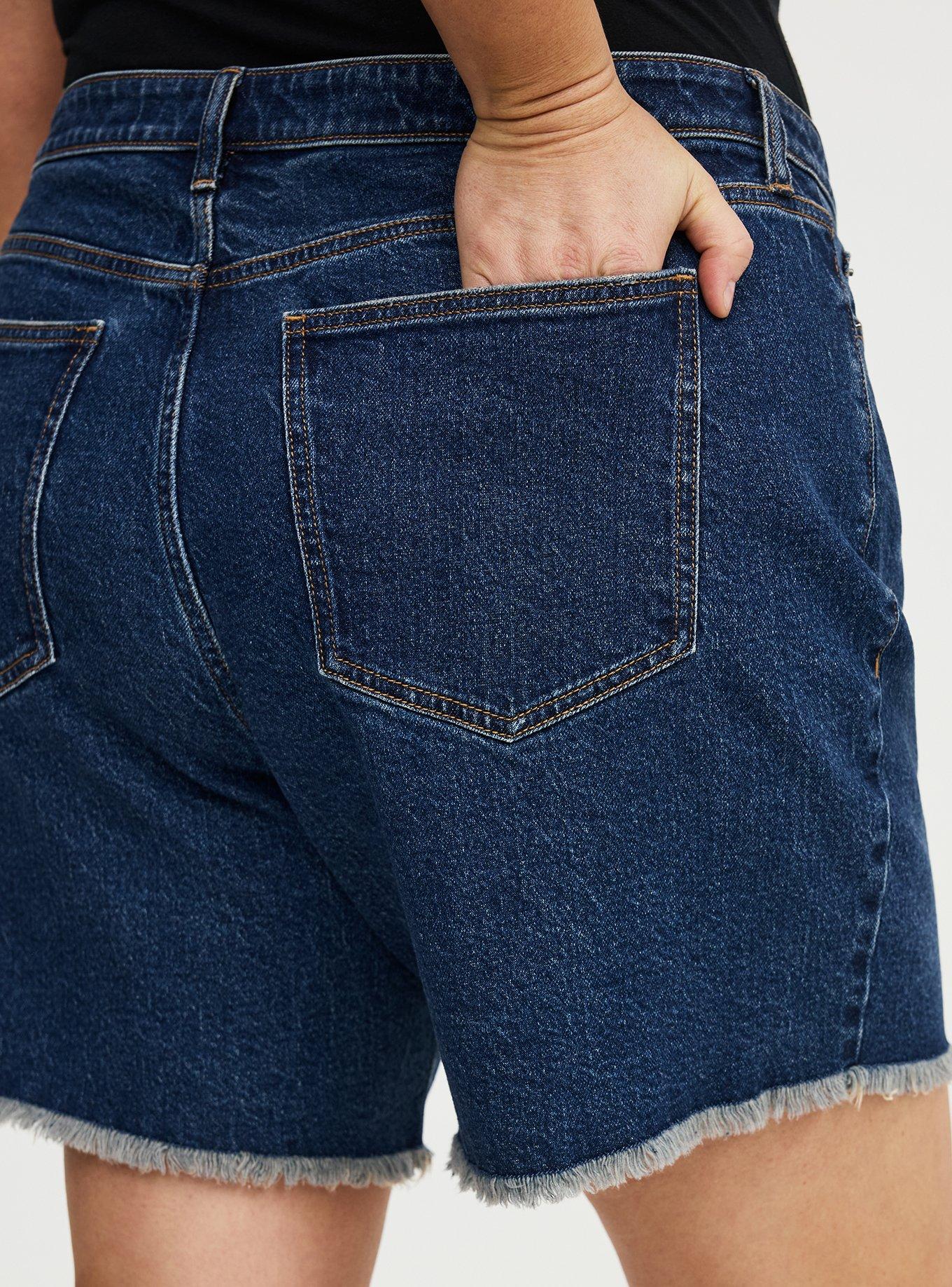 7'' High-Rise Dad Denim Short, BLUE HAWAII, alternate