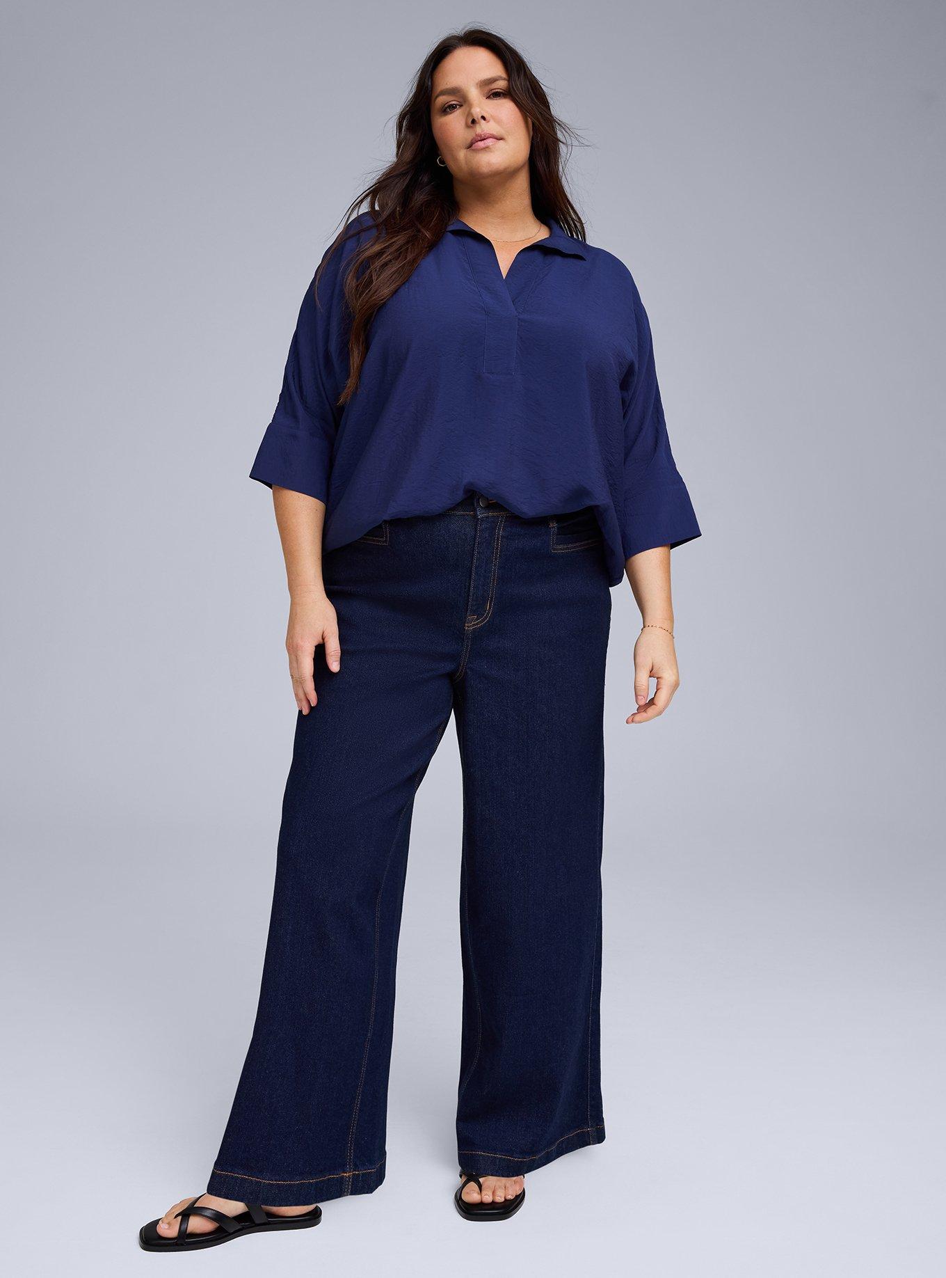 Belle Isle Crop High-Rise Wide Leg Jean