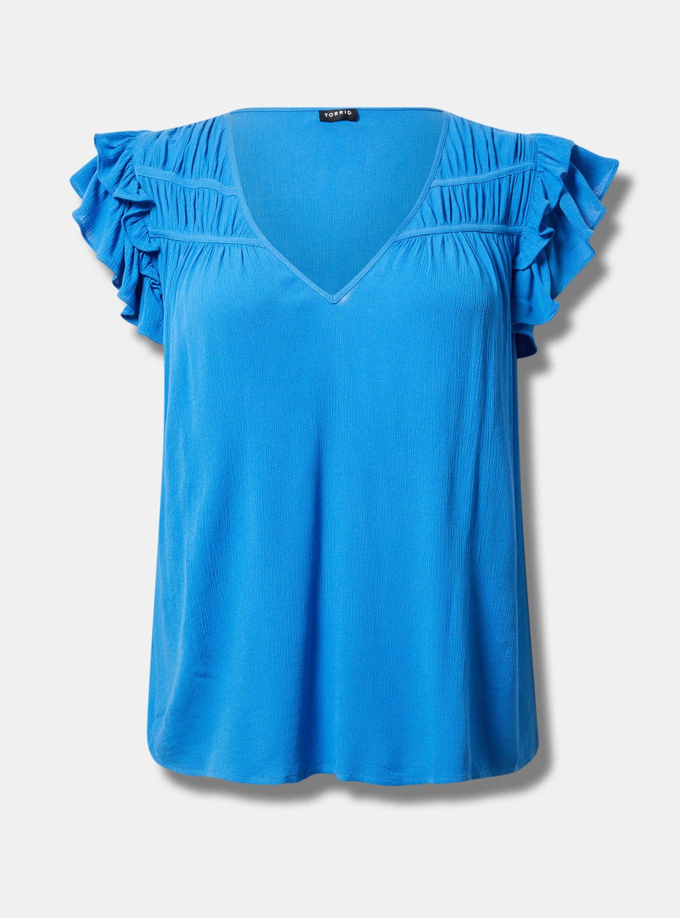 Ruffle Short Sleeve Top