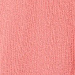 Ruffle Short Sleeve Top, CORAL, swatch