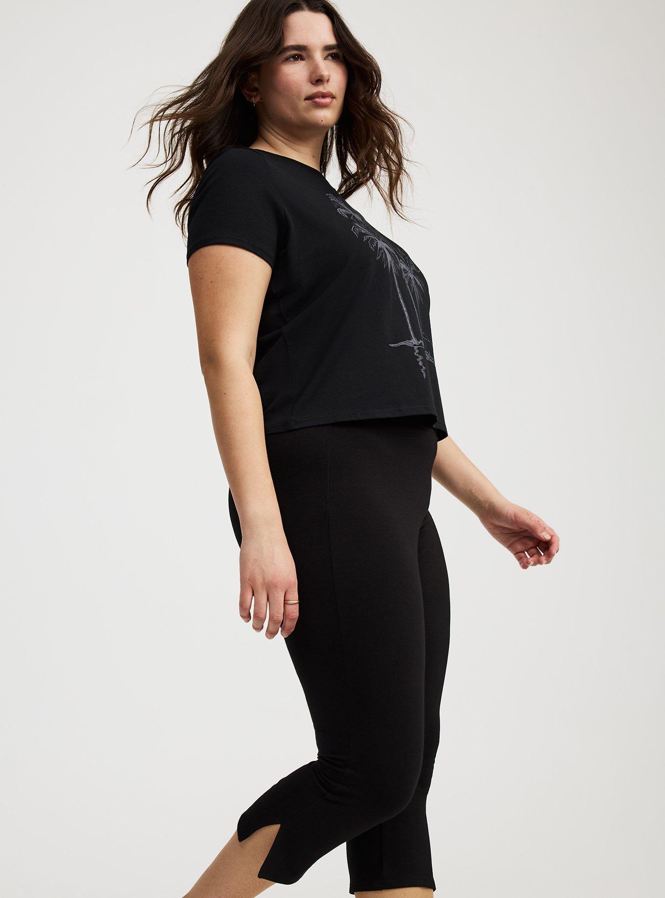 Plus Size - Capri Side Slit Legging - Torrid Plus Size - Capri Side Slit Legging - Torrid