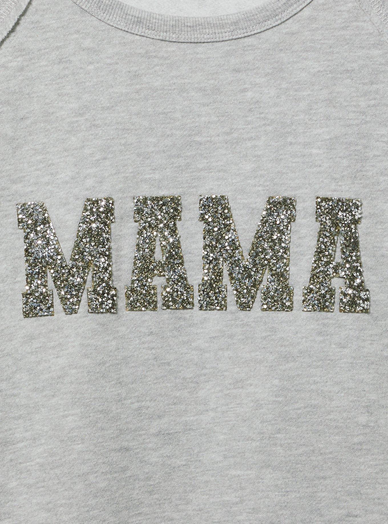 Mama Sequin Cozy Fleece Sweatshirt