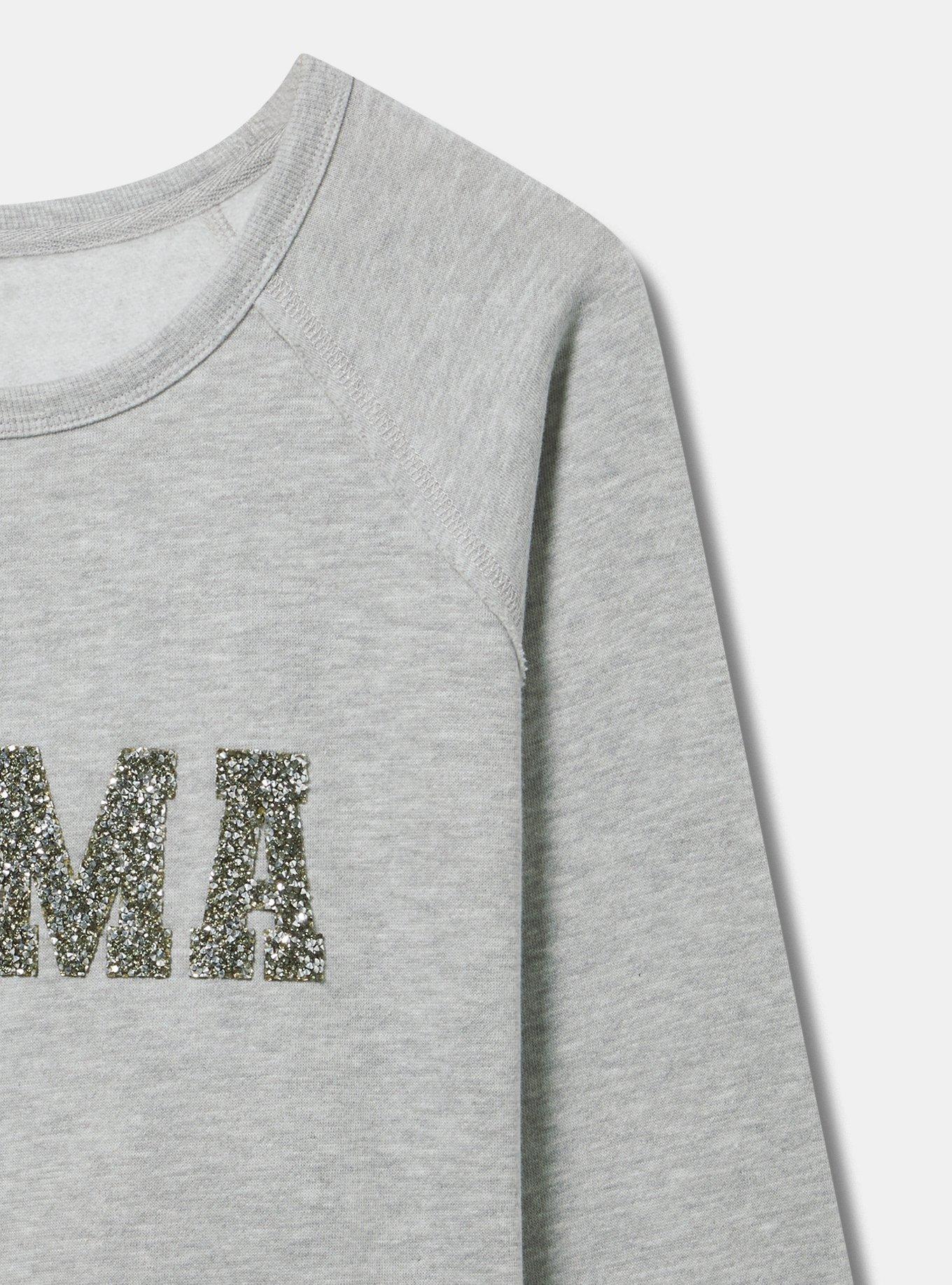 Mama Sequin Cozy Fleece Sweatshirt