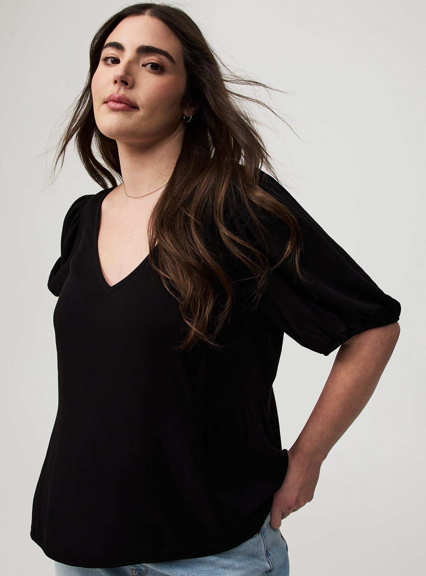 Tie Back Puff Sleeve Top