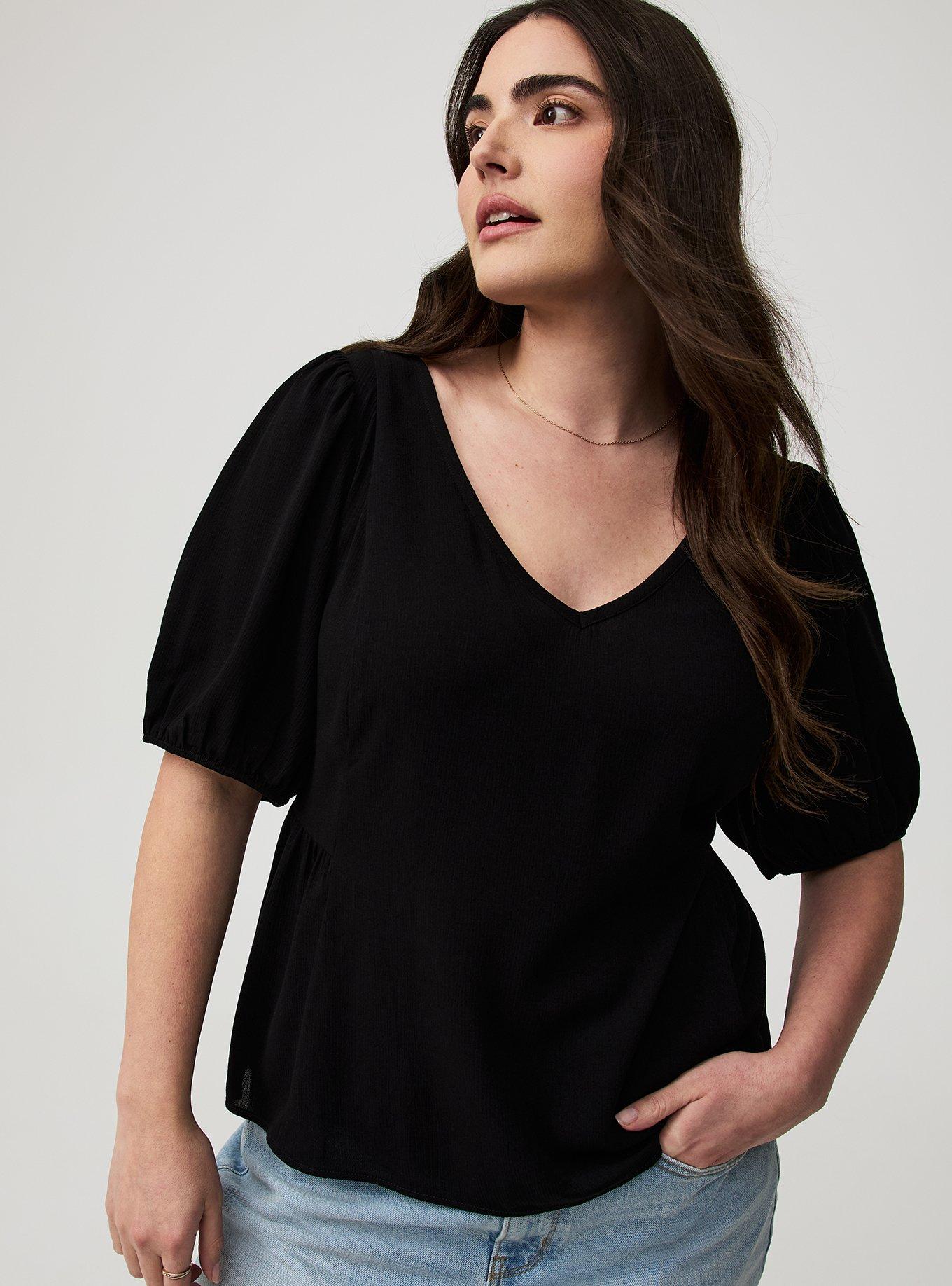 Tie Back Puff Sleeve Top