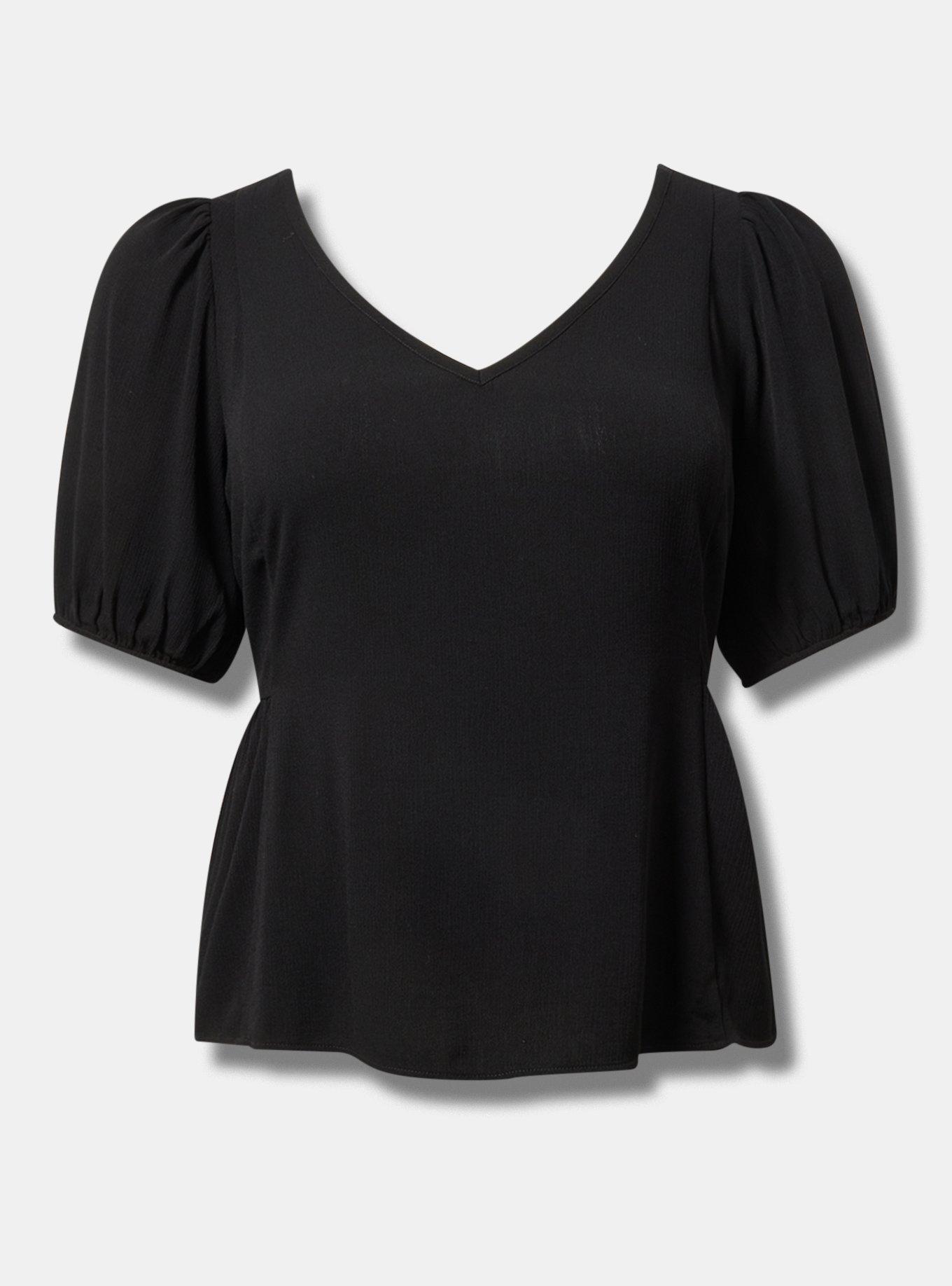 Tie Back Puff Sleeve Top