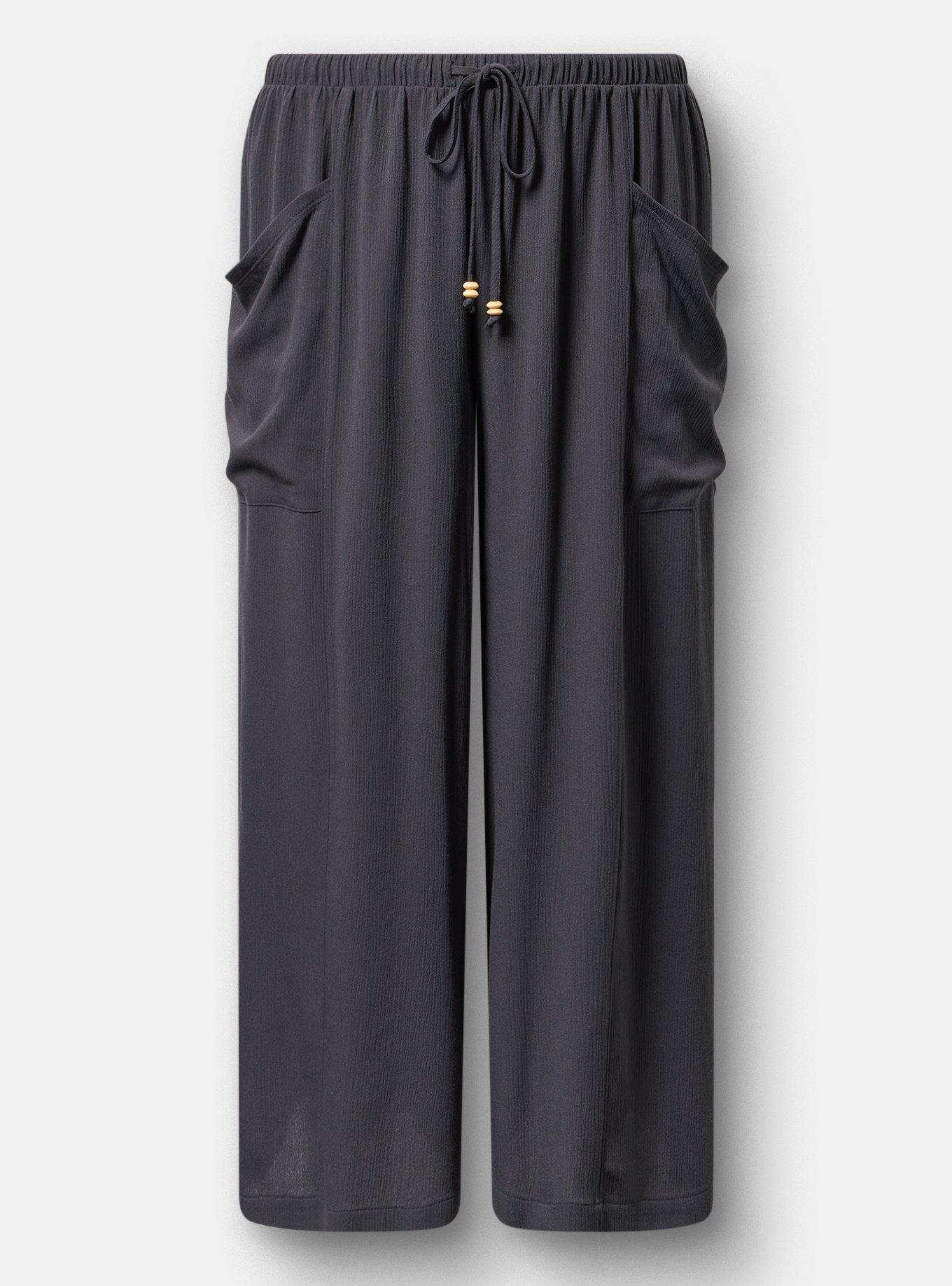 Pull-On Straight Leg High-Rise Pant, PHANTOM, hi-res