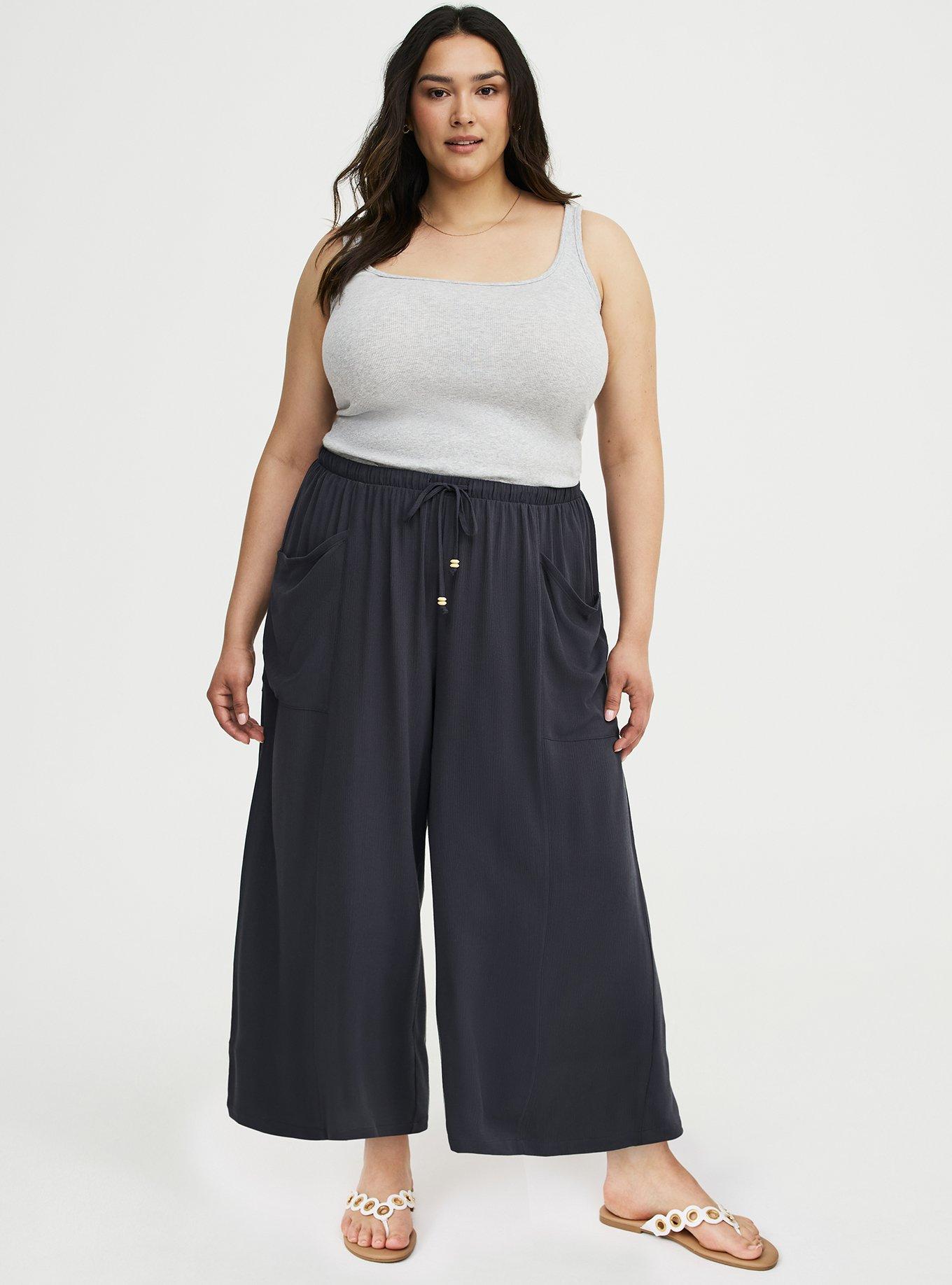 Pull-On Straight Leg High-Rise Pant, PHANTOM, hi-res