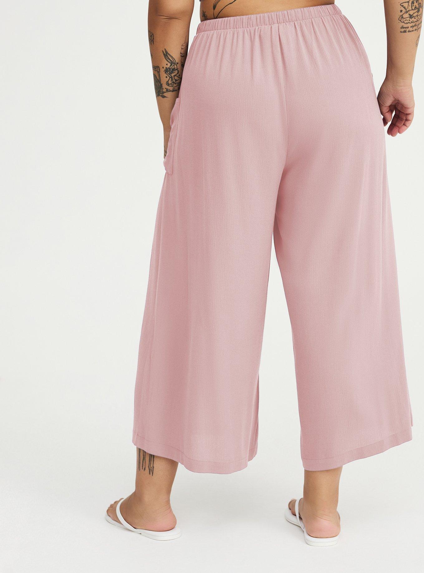 High-Rise Wide-Leg Gauze Pant, VIOLET ICE, alternate