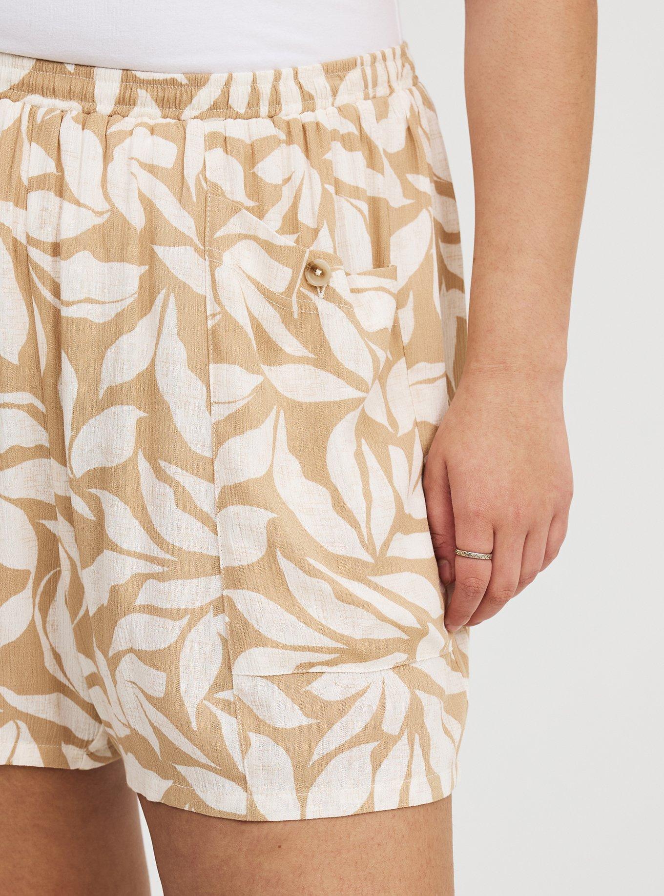 Pull-On High-Rise Cargo Short