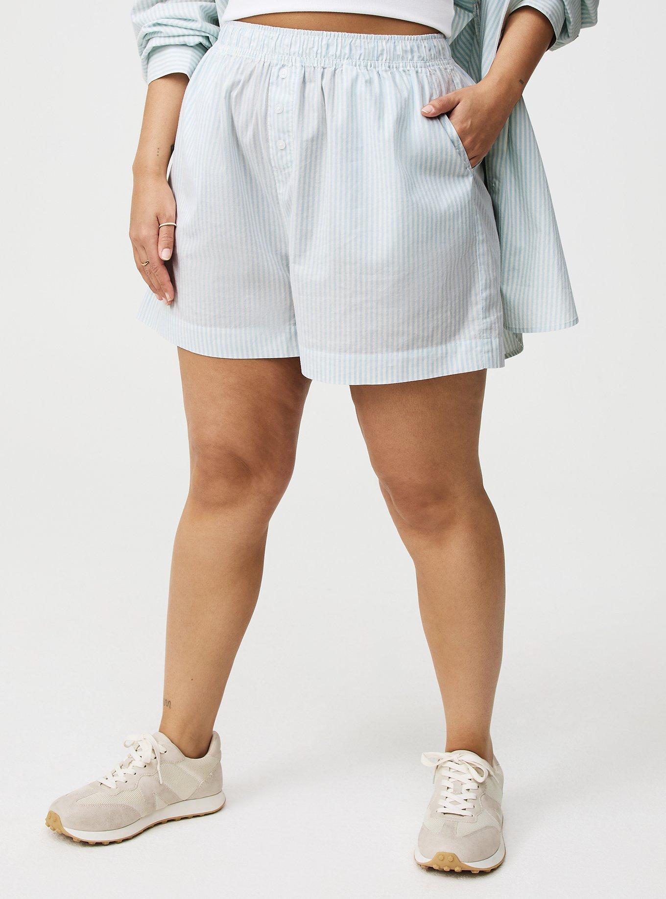 Cotton Boxer High-Rise Short