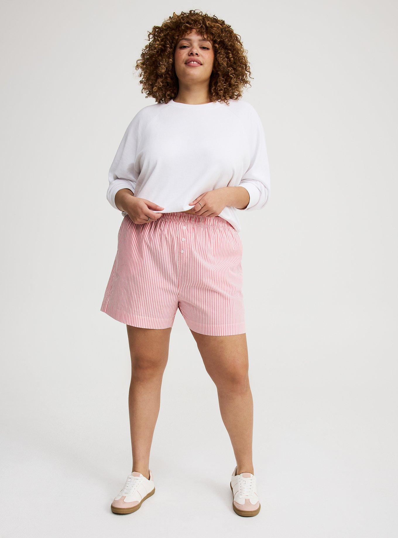 Cotton Boxer High-Rise Short