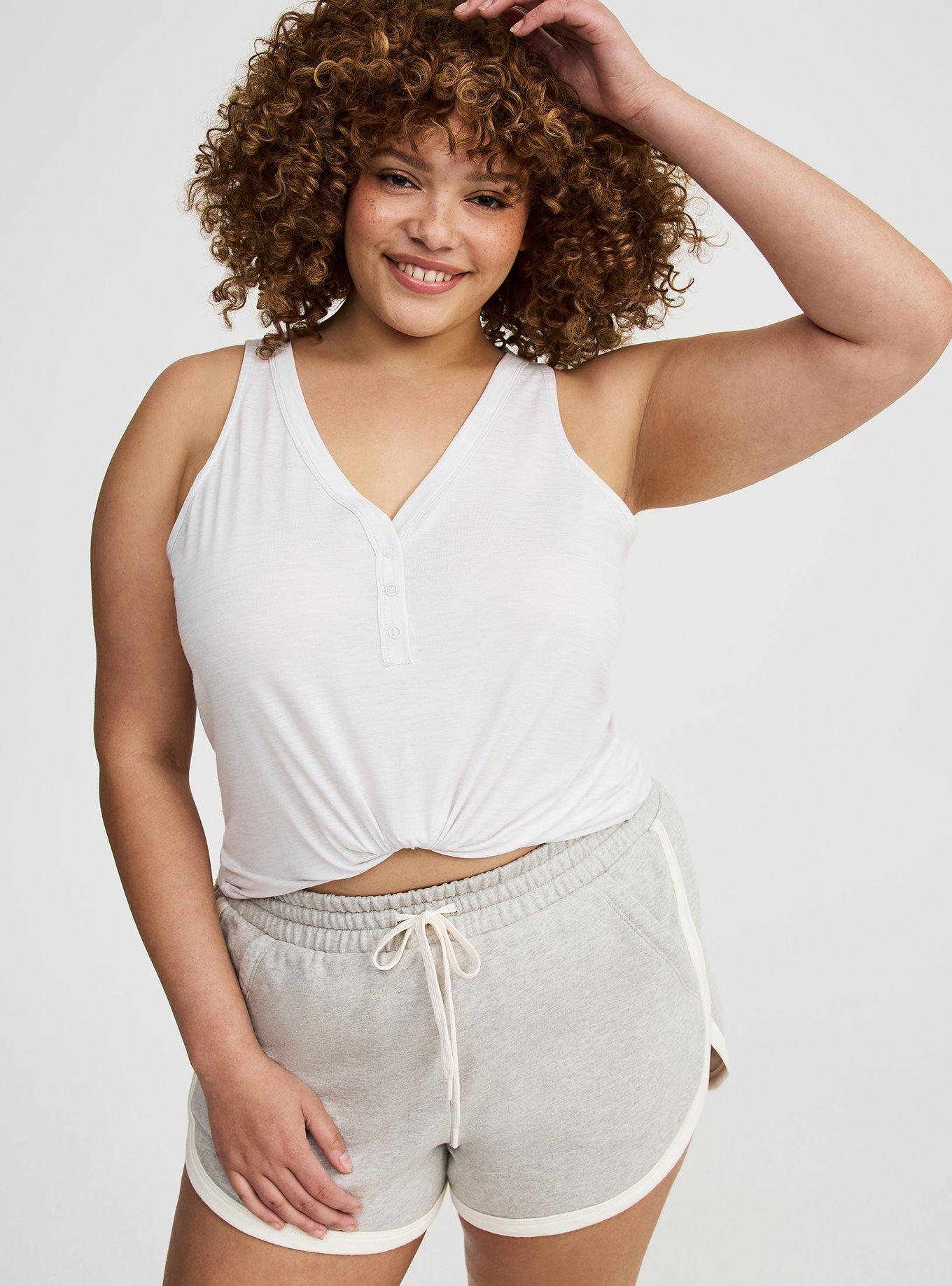 Snap Front Henley Active Tank