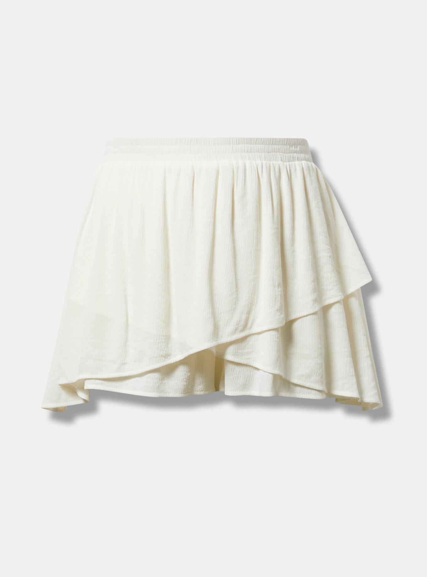Plus Size - Pull-On High-Rise Ruffle Skort - Torrid Plus Size - Pull-On High-Rise Ruffle Skort - Torrid